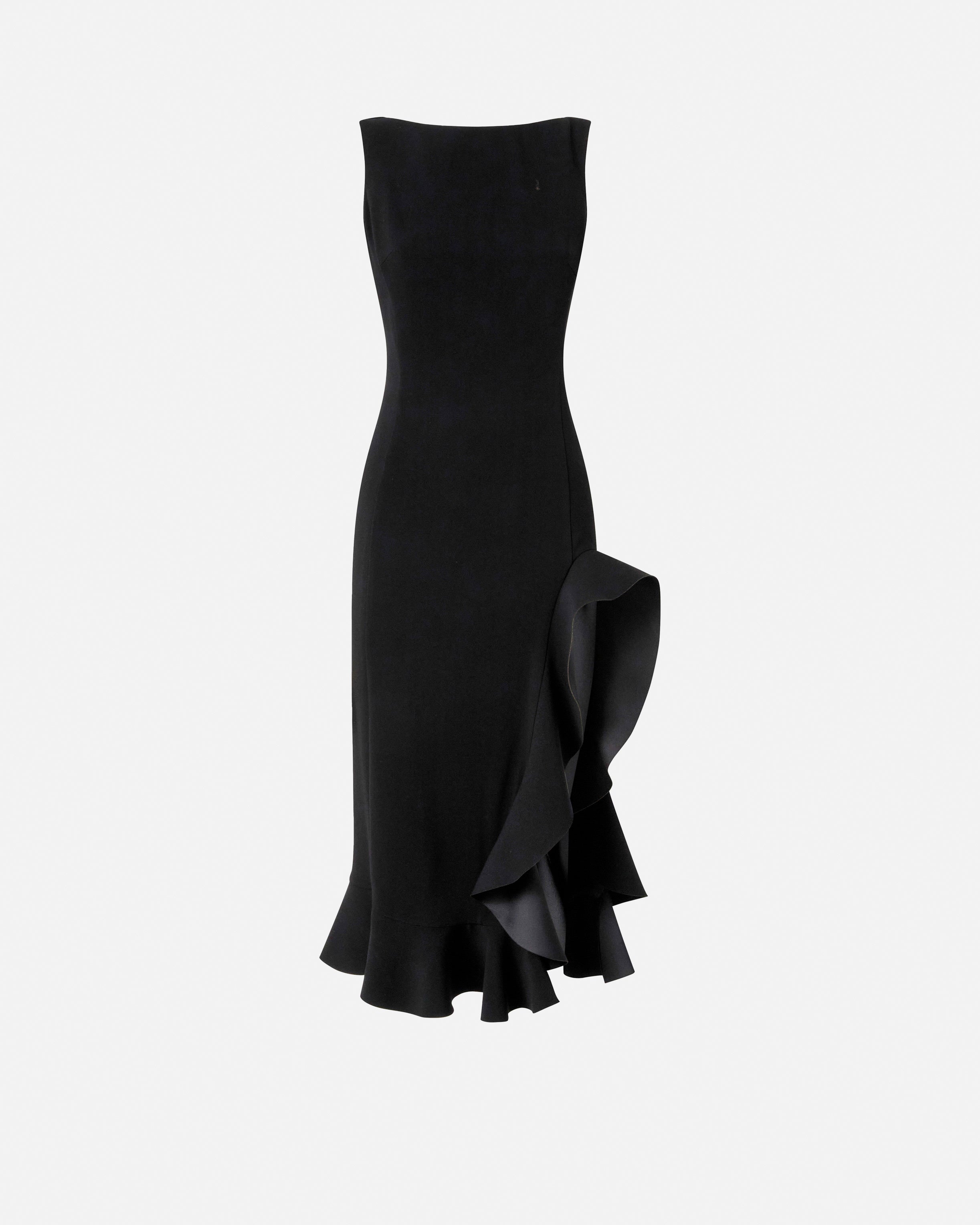 PINKO Abito Flipper Volant-Nero