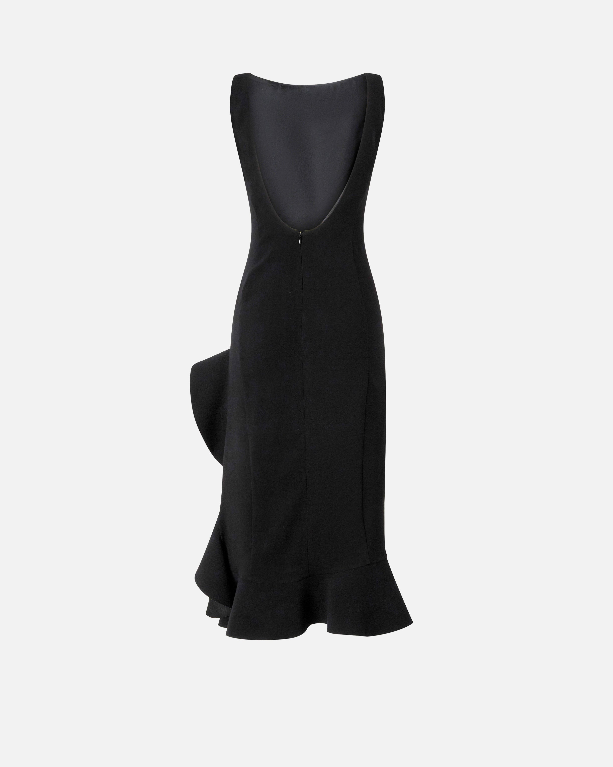 PINKO Abito Flipper Volant-Nero