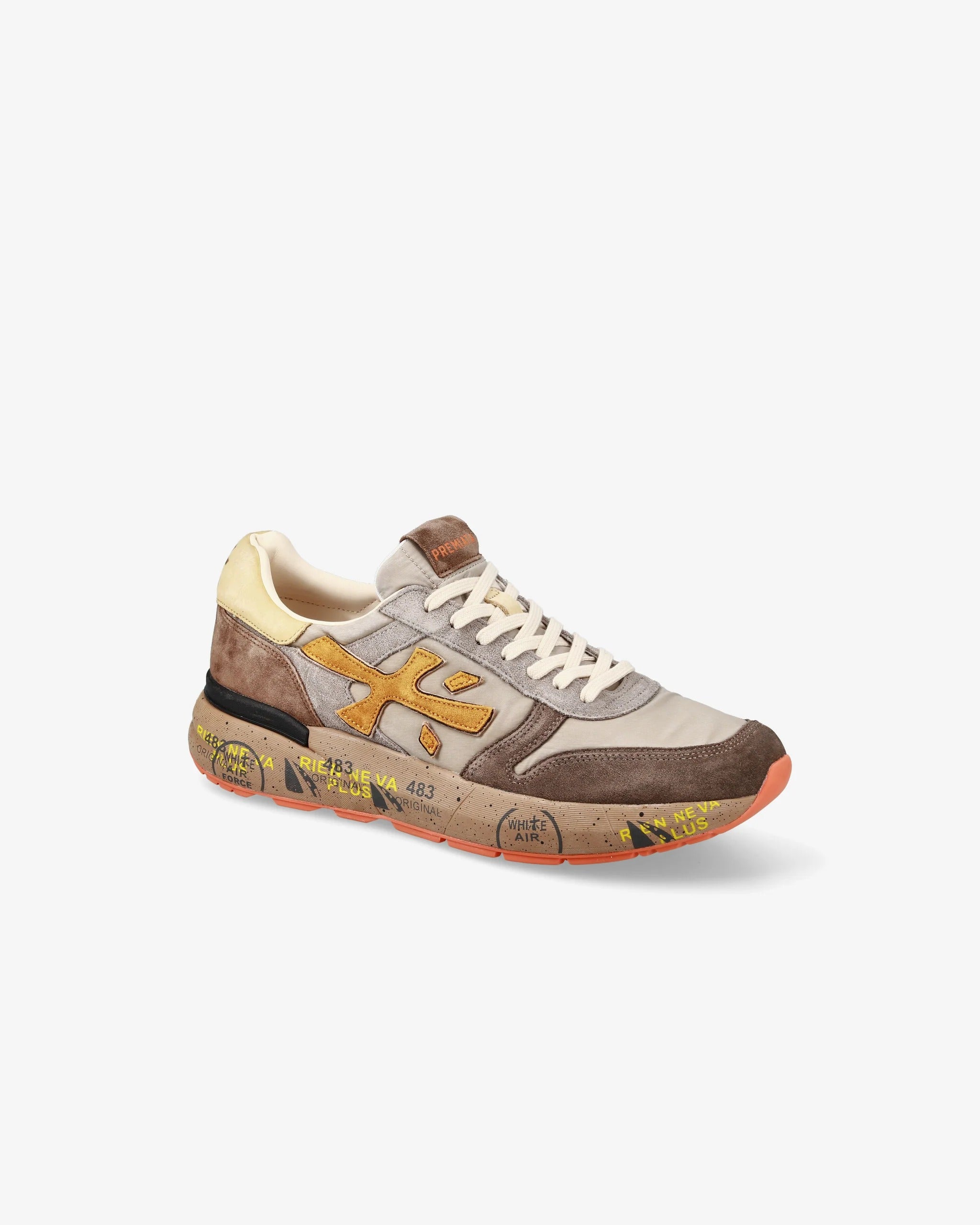 PREMIATA Sneaker Uomo Mick 7866-Tortora Marrone