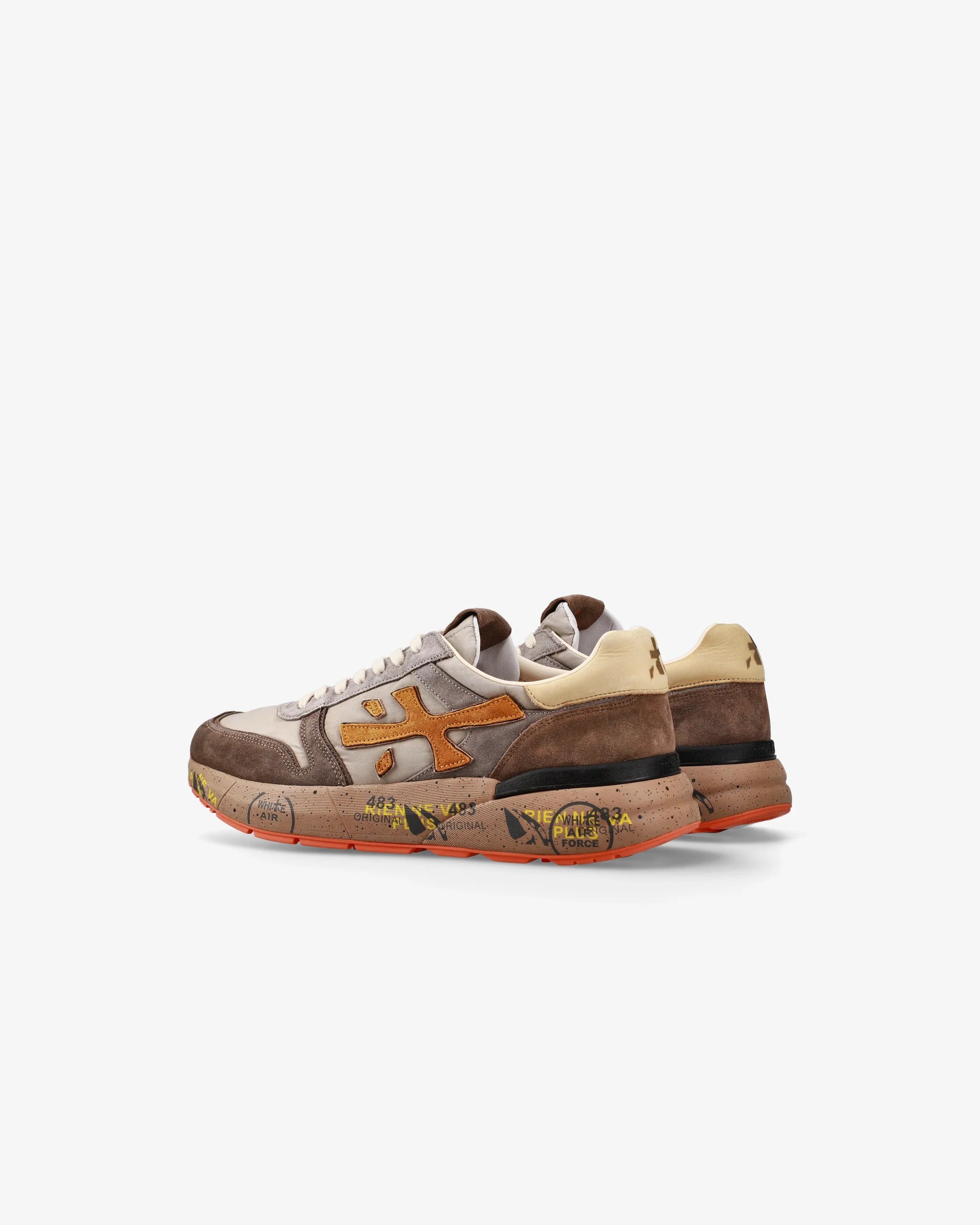 PREMIATA Sneaker Uomo Mick 7866-Tortora Marrone