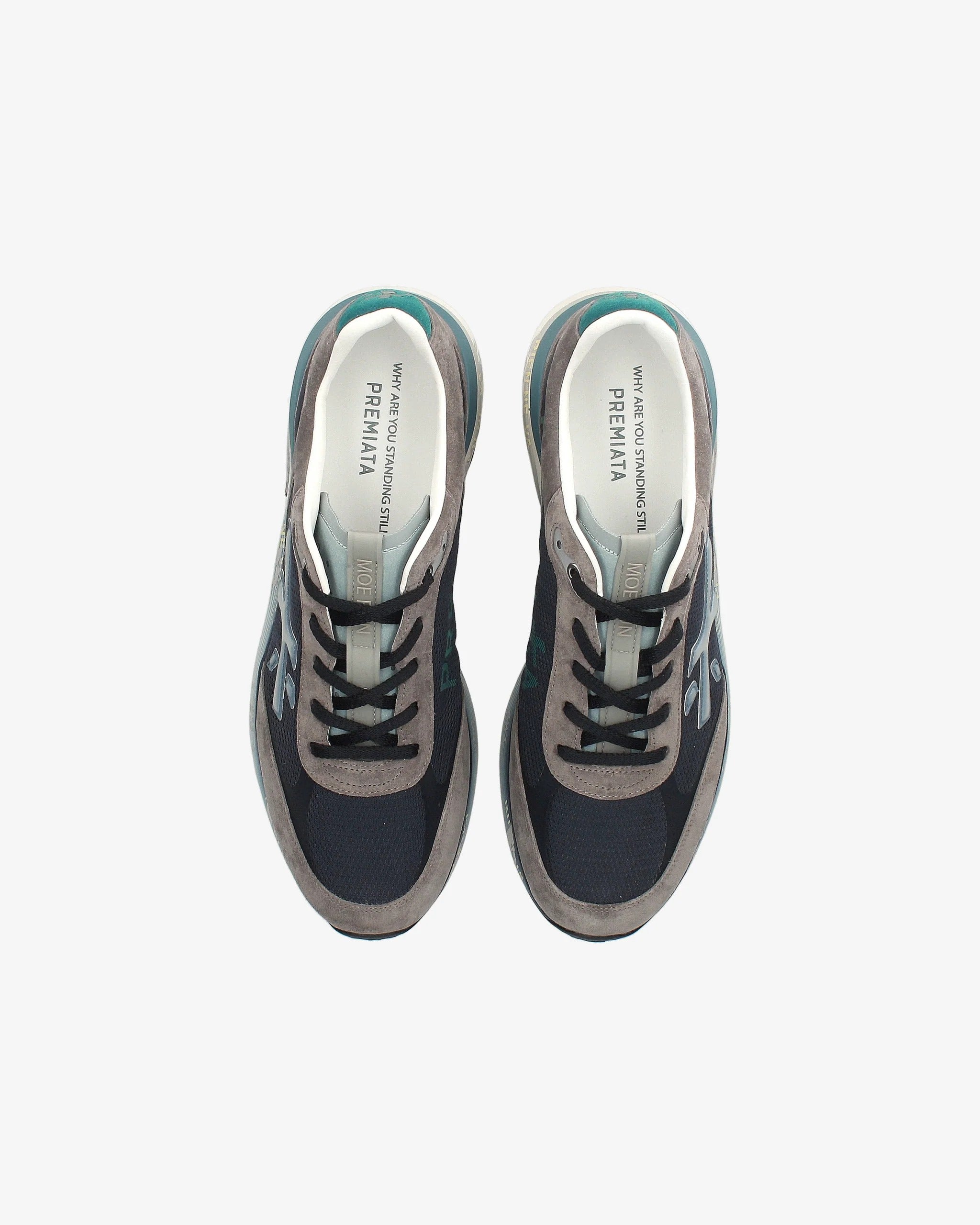PREMIATA Sneaker Uomo Moerun 7772-Grigio Scuro Blu