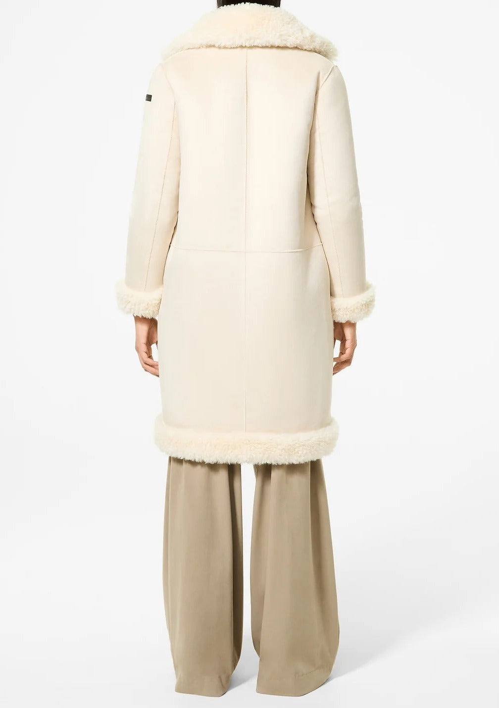RRD Cappotto Donna Reversible Lamb Coat-Cream