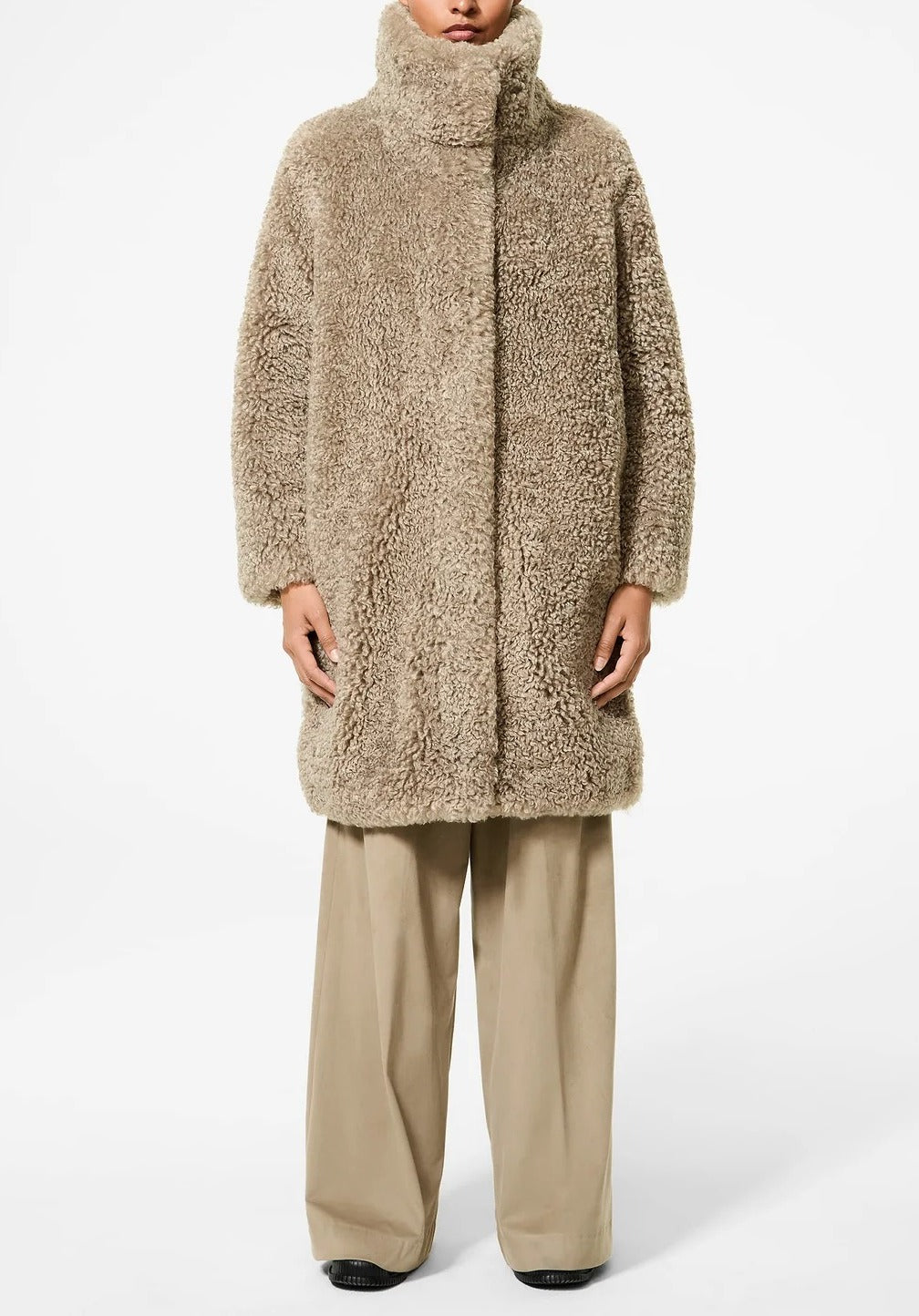 RRD Cappotto Donna Lamb Hybrid-Tobacco