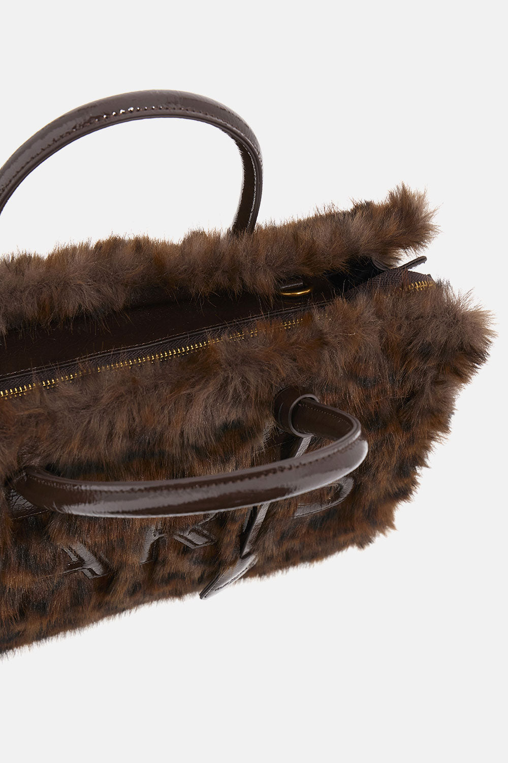 RUE MADAM Borsa ALASKA TOTE-Fur Leopard Marrone