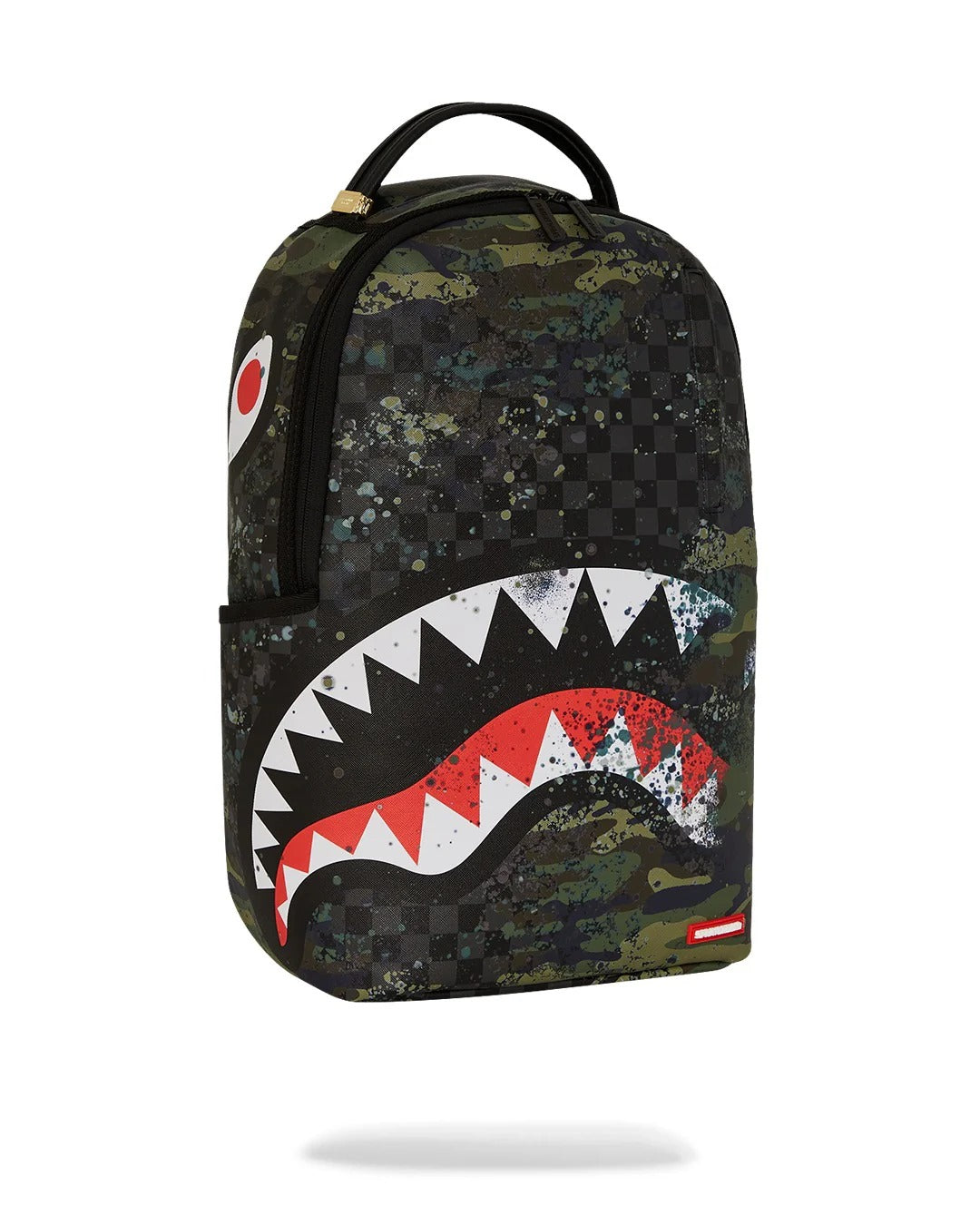 SPRAYGROUND Zaino Camo Splash-Nero Verde Militare