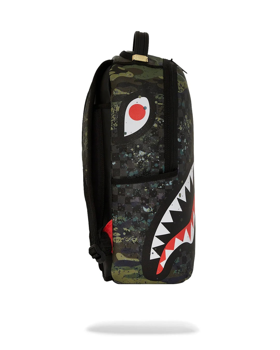 SPRAYGROUND Zaino Camo Splash-Nero Verde Militare