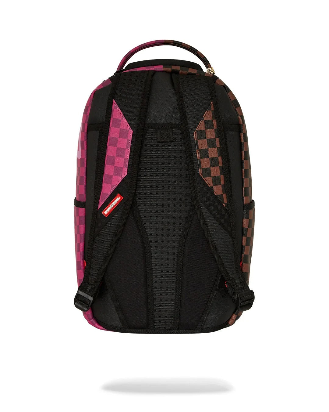 SPRAYGROUND Zaino Split Sharks in Paris Pink Check-Rosa Marrone