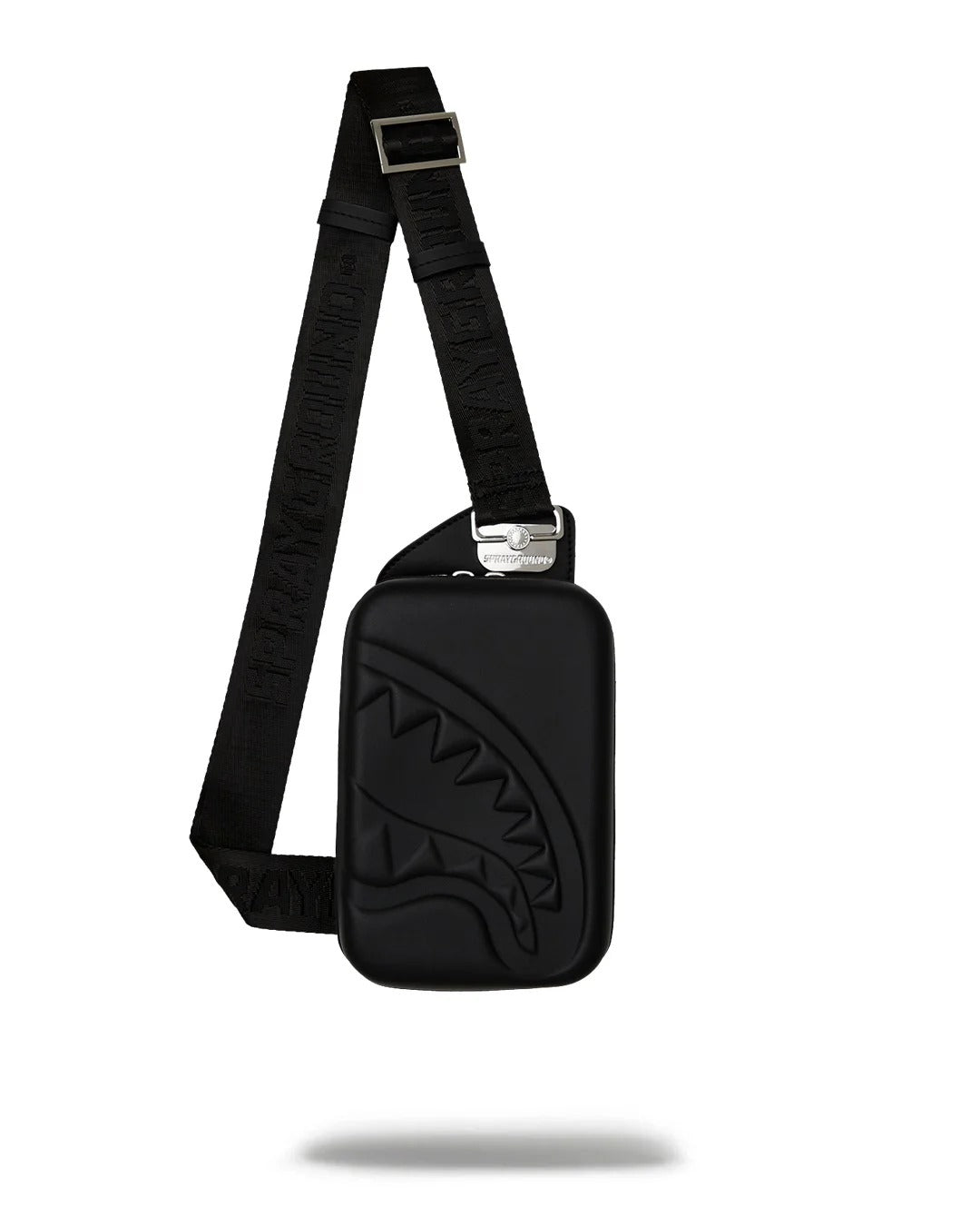SPRAYGROUND Tracolla Printed Zipper Hard Shell-Nero
