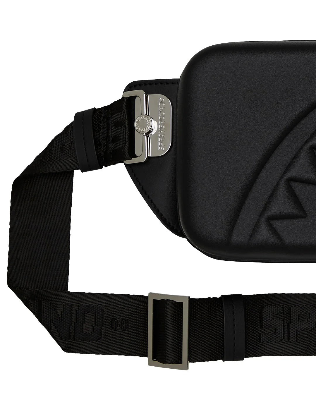 SPRAYGROUND Tracolla Printed Zipper Hard Shell-Nero