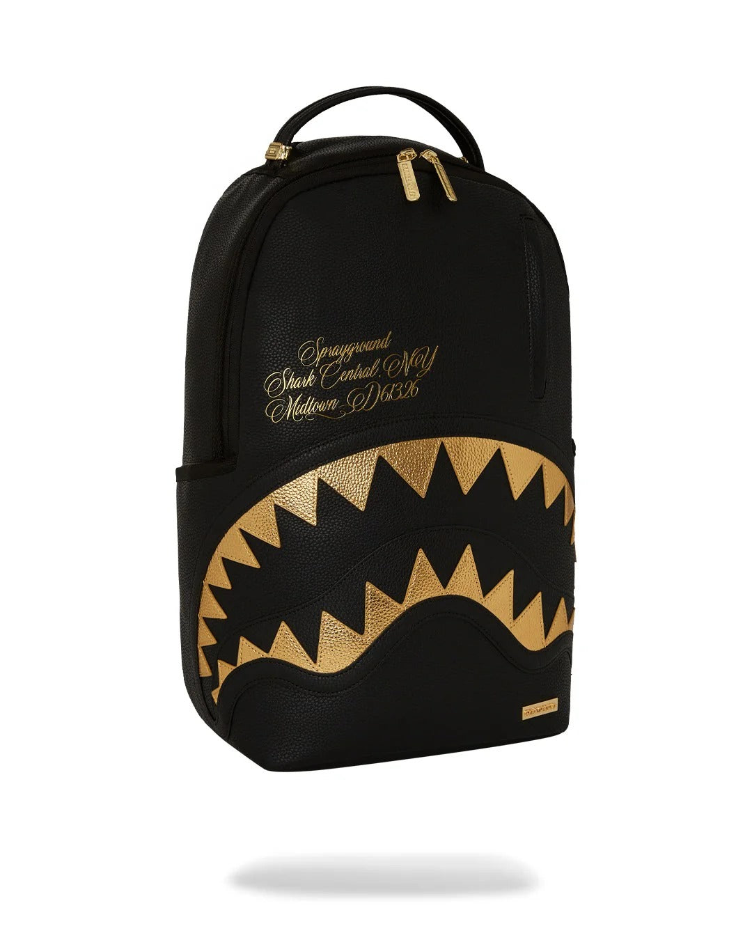 SPRAYGROUND Zaino Shark Central Gold-Nero