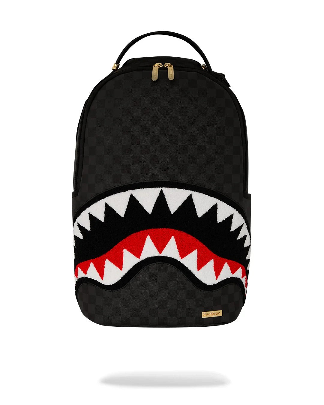 SPRAYGROUND Zaino Black Chenille Sharks in Paris-Nero