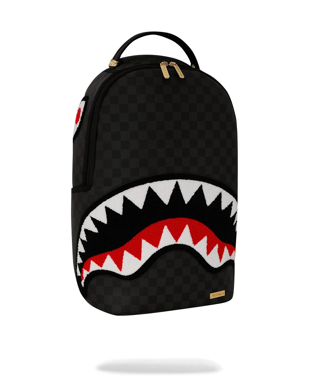 SPRAYGROUND Zaino Black Chenille Sharks in Paris-Nero