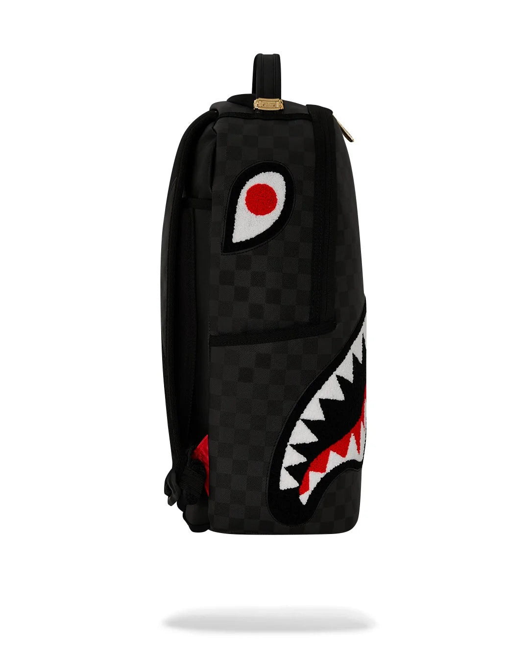 SPRAYGROUND Zaino Black Chenille Sharks in Paris-Nero