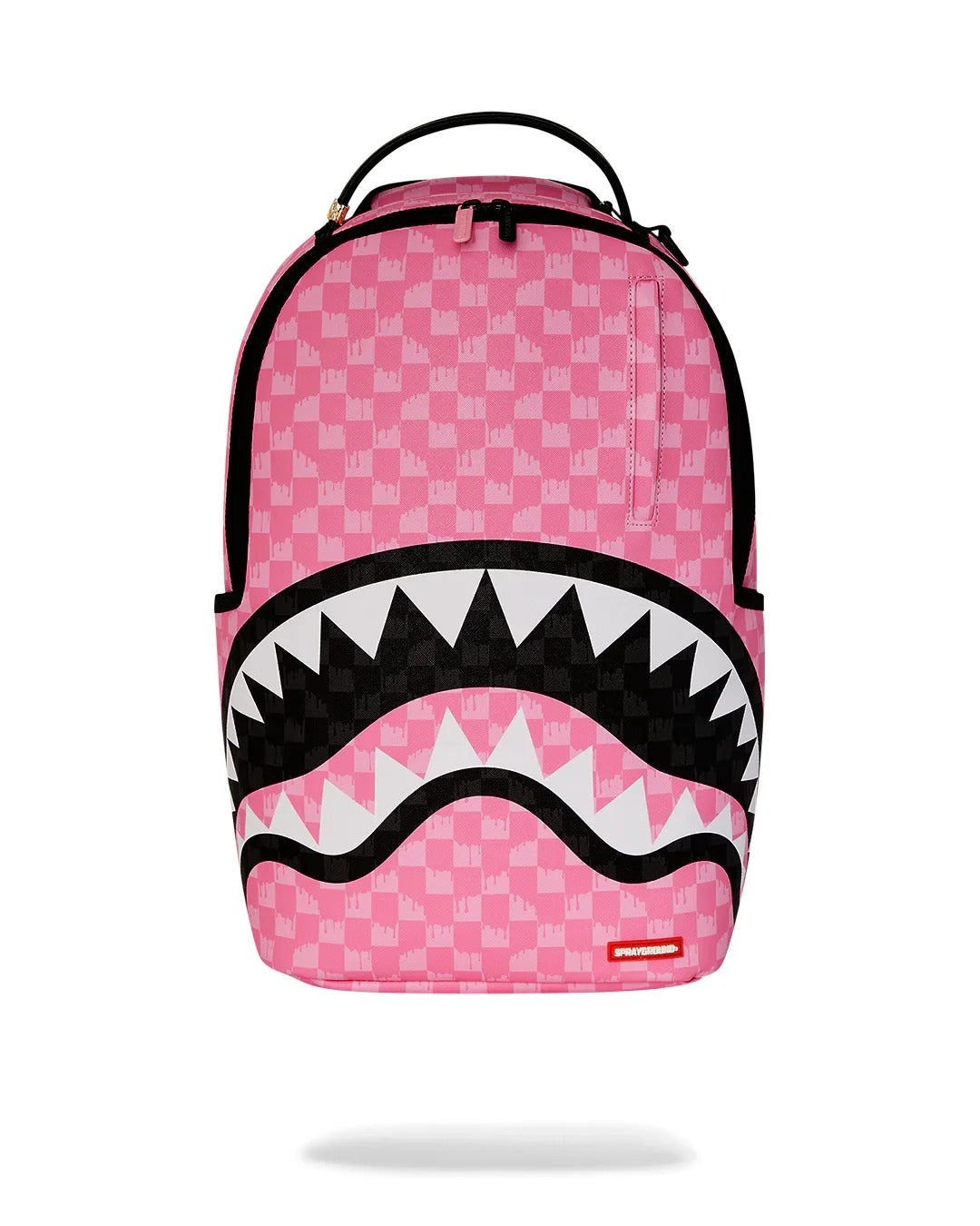SPRAYGROUND Zaino Pink and Black Drip Check-Rosa Nero