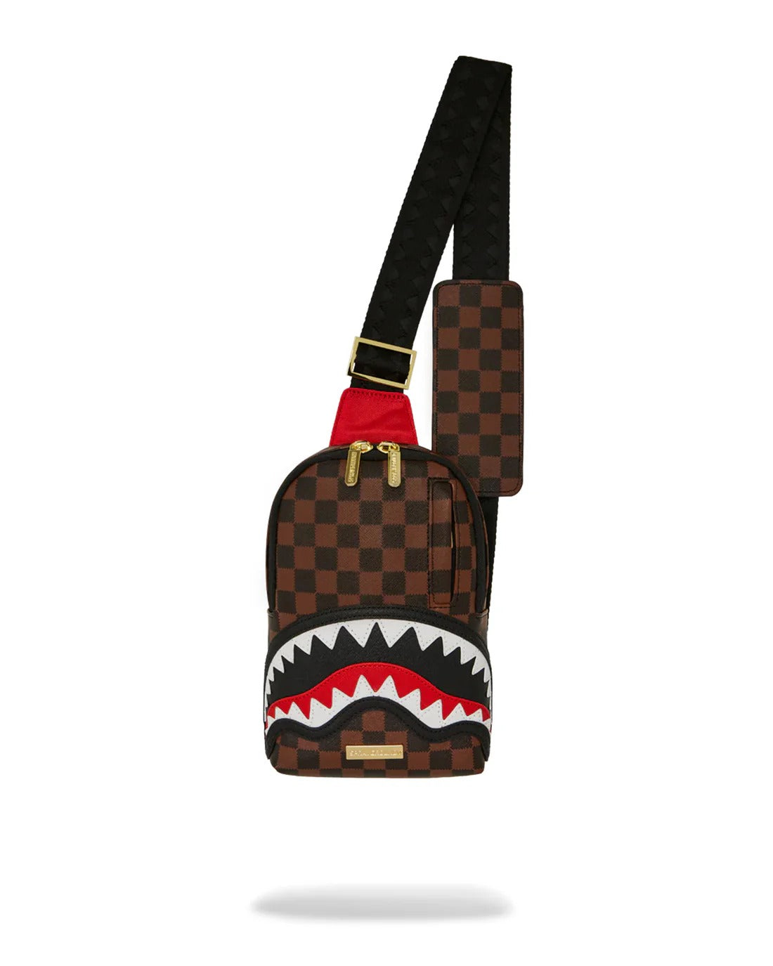 SPRAYGROUND Tracolla Sawtooth Sharks in Paris-Marrone