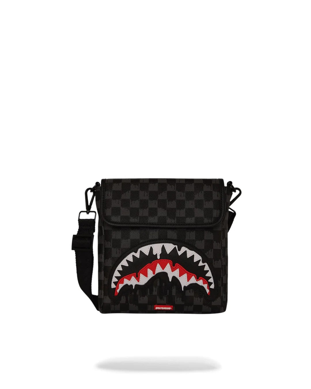 SPRAYGROUND Borsello Dripping Sharks in Paris Messenger-Nero