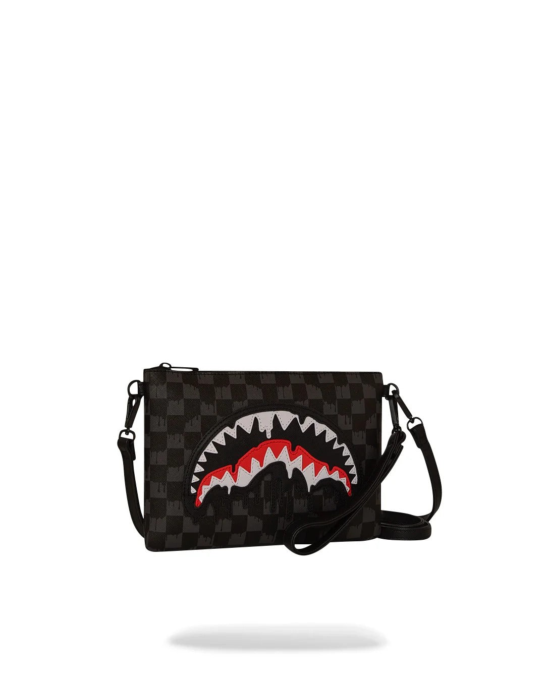 SPRAYGROUND Pochette Dripping Sharks in Paris-Nero