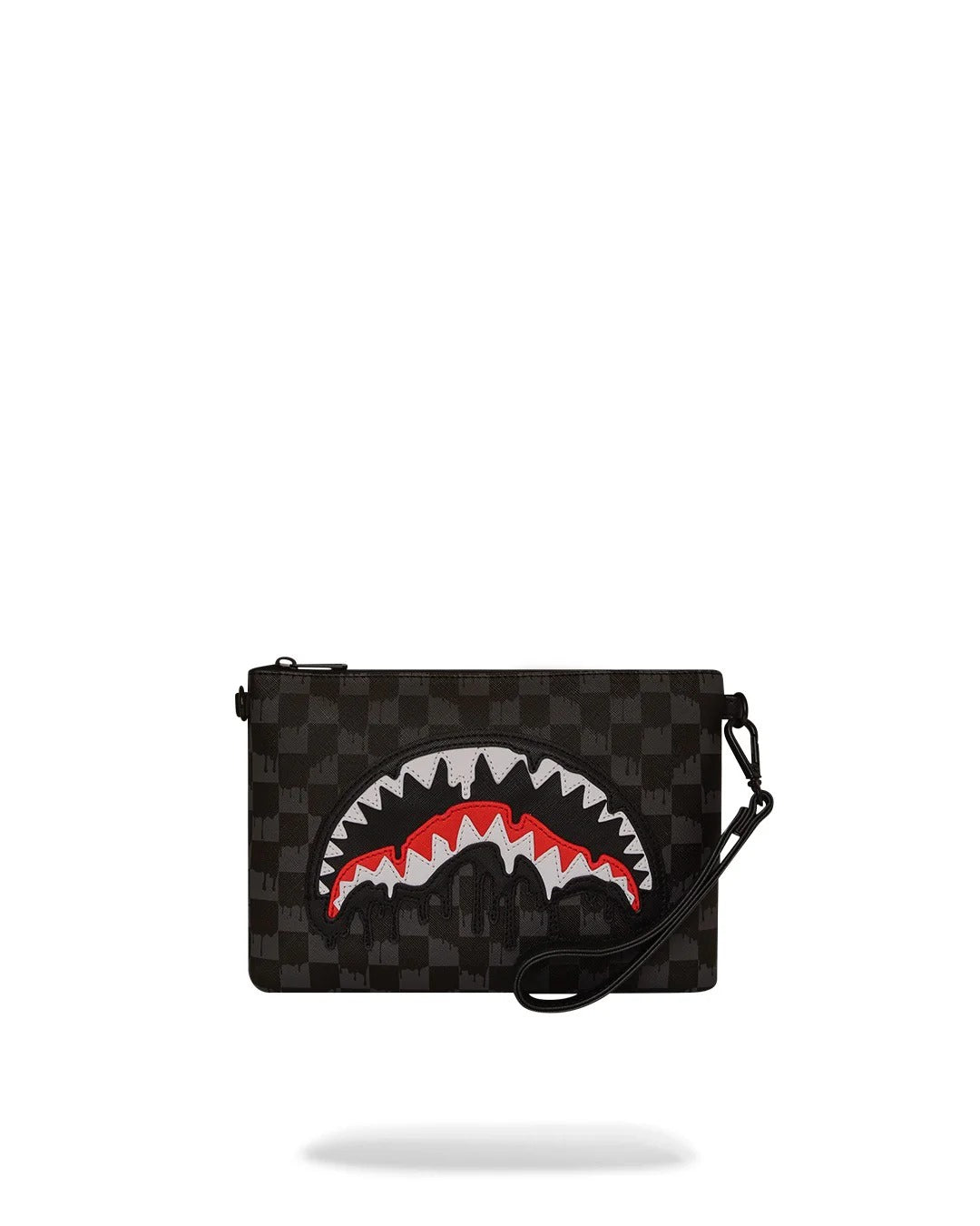 SPRAYGROUND Pochette Dripping Sharks in Paris-Nero