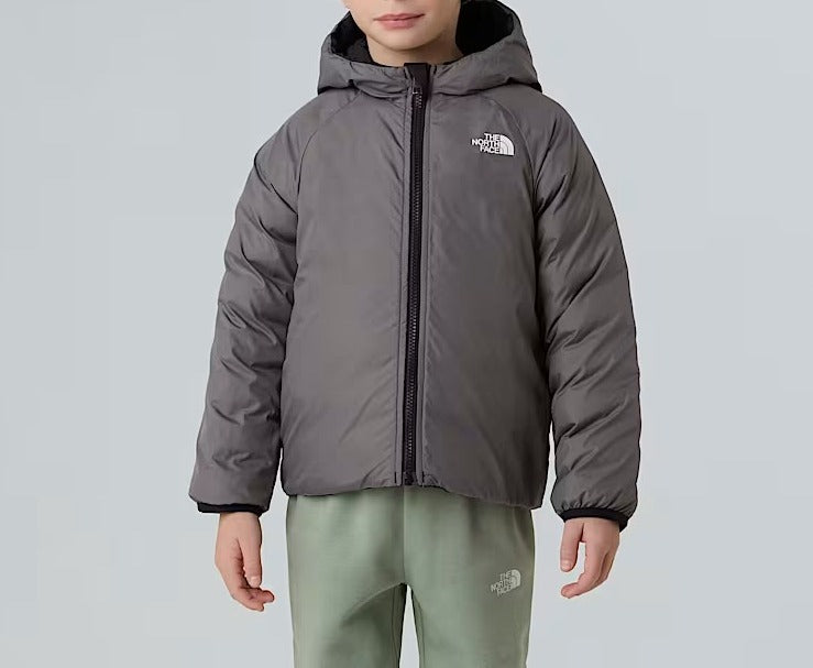 THE NORTH FACE Giacca Unisex Bambino REVERSIBLE PERRITO-Tnf Black Smoked Pearl