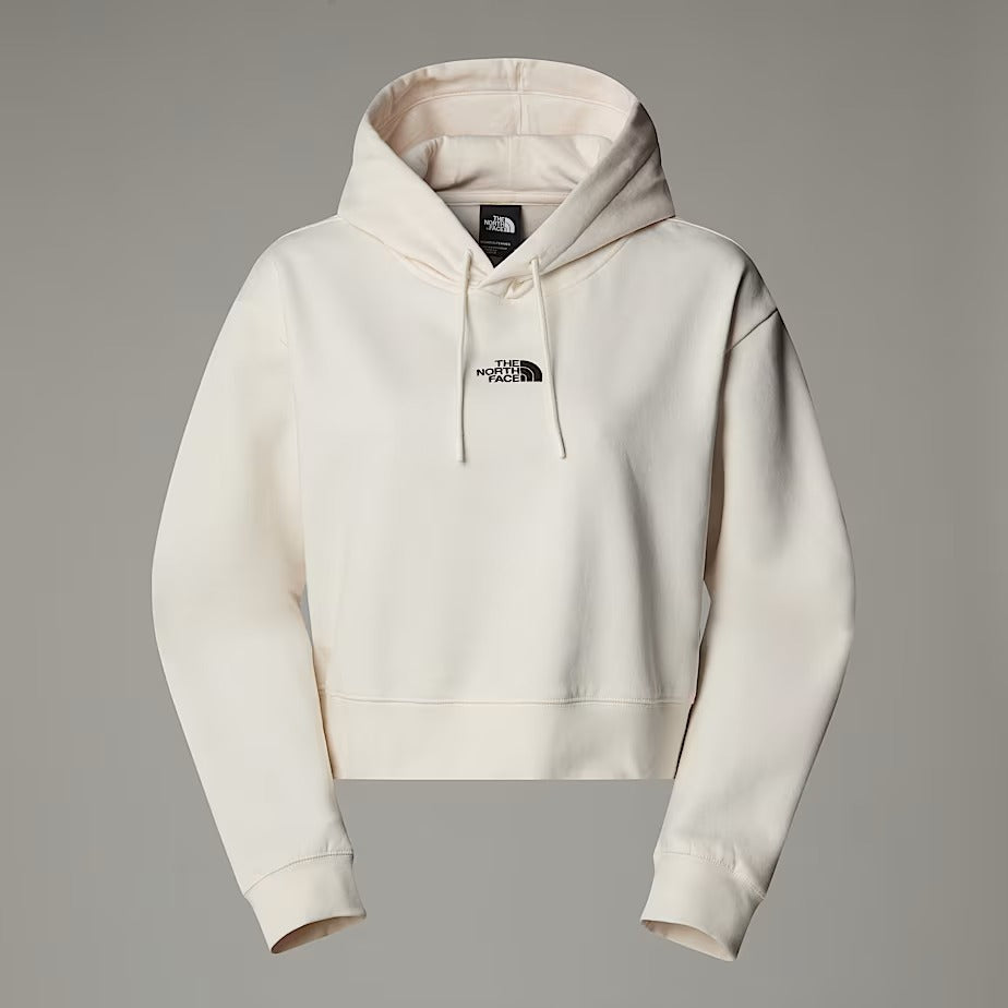 THE NORTH FACE Felpa Donna ESSENTIAL CROP-White Dune