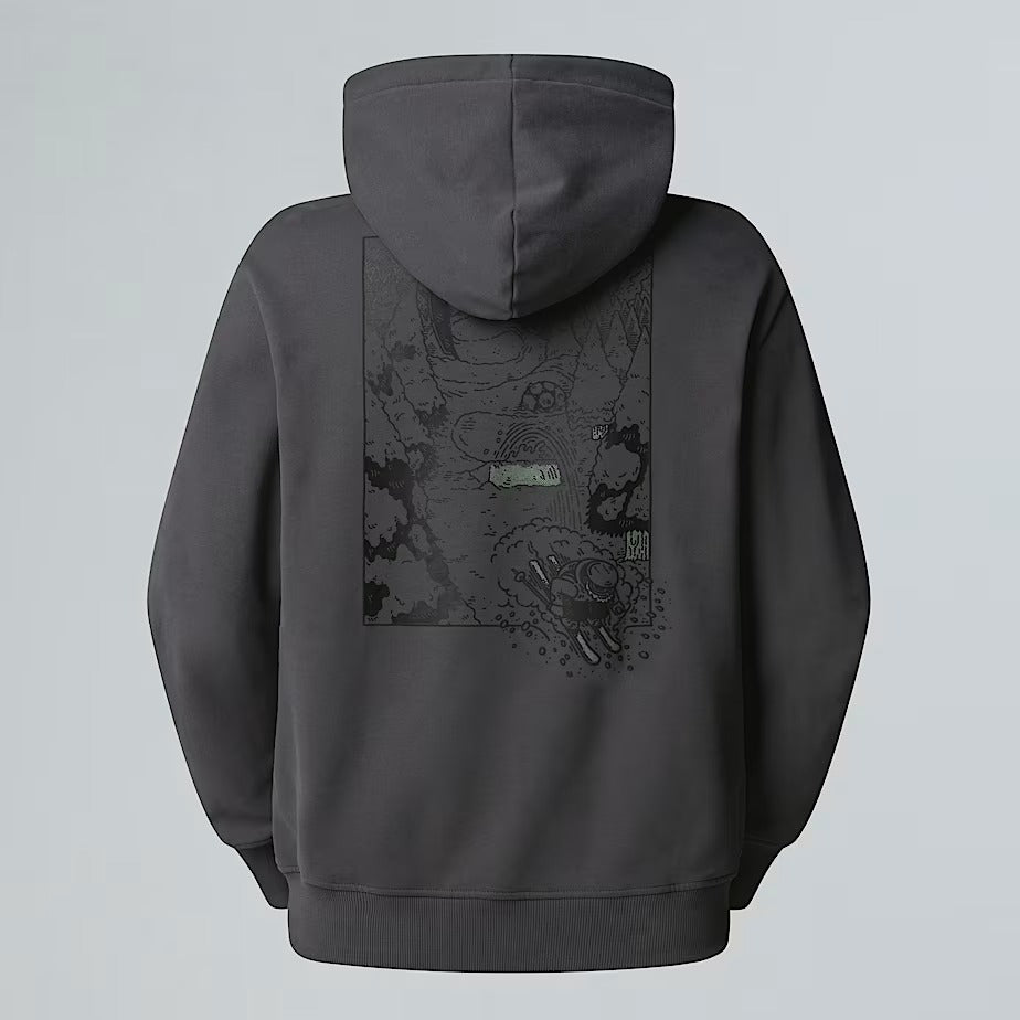 THE NORTH FACE Felpa Unisex POWDER DAYS RELAXED GRAPHIC-Asphalt Grey