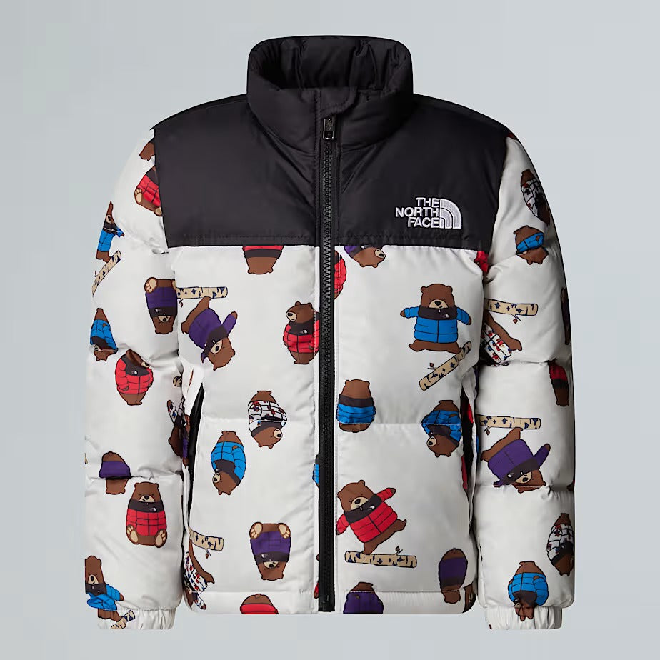 THE NORTH FACE Giubbotto Unisex Bambino 1996 RETRO NUPTSE PRINT-Tnf White Bear Print