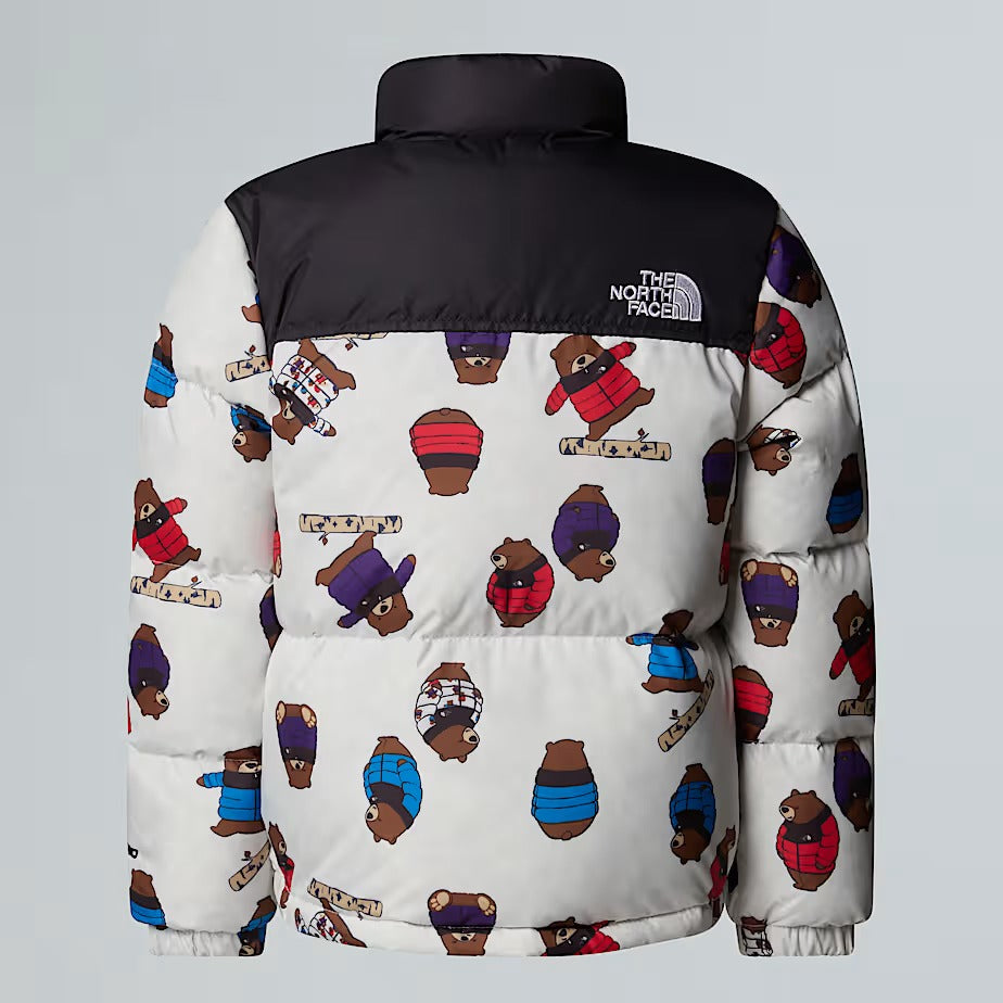 THE NORTH FACE Giubbotto Unisex Bambino 1996 RETRO NUPTSE PRINT-Tnf White Bear Print