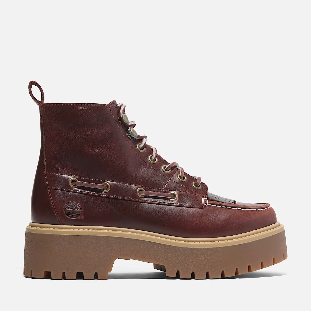 TIMBERLAND Scarponcino Donna STONE STREET MID LACE UP-Burgundy