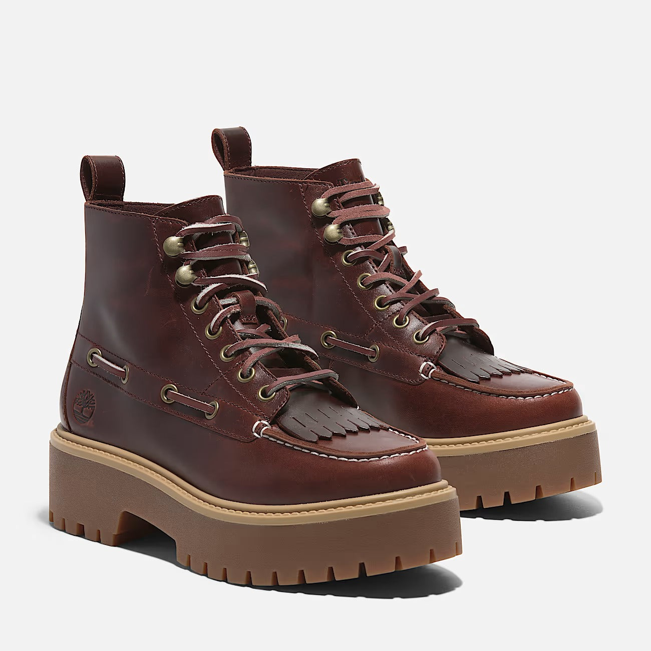 TIMBERLAND Scarponcino Donna STONE STREET MID LACE UP-Burgundy