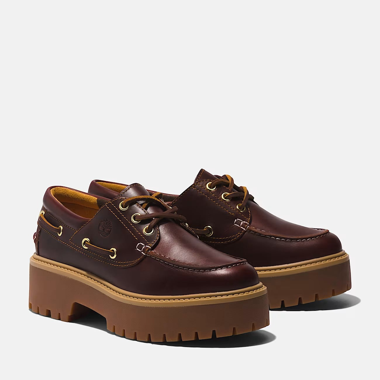 TIMBERLAND Scarpa Donna STONE STREET BOAT SHOE-Rootbeer