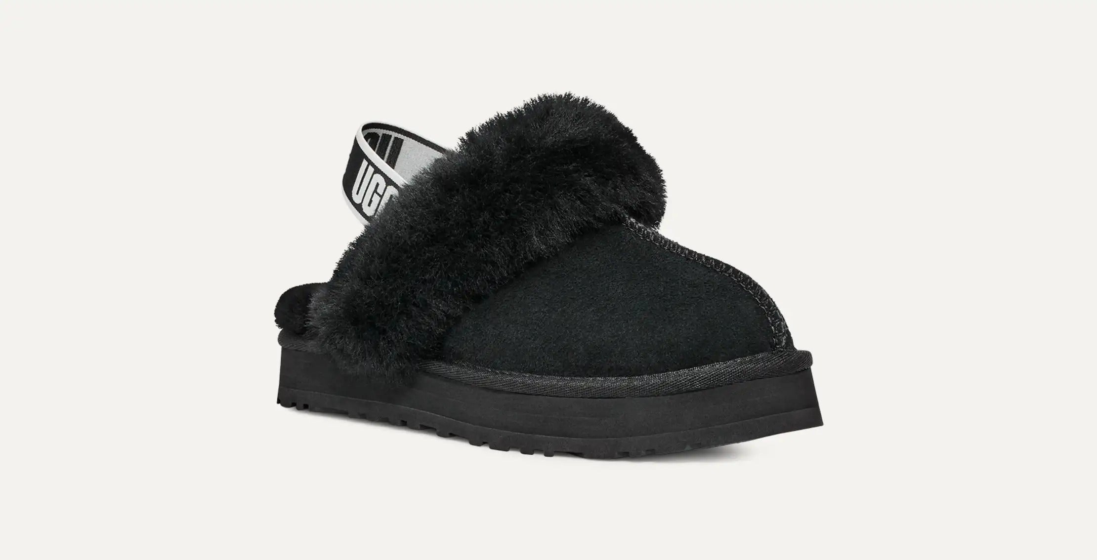 UGG Ciabatta Unisex Bambino FUNKETTE 1130395-Black