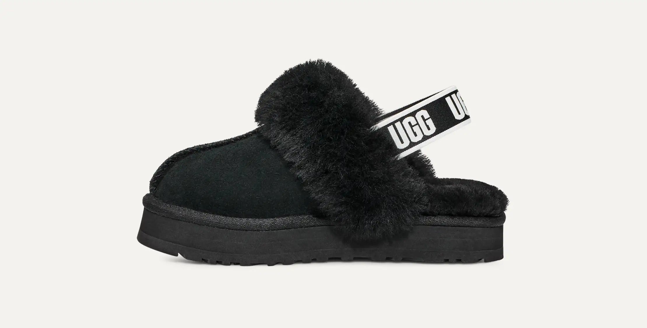 UGG Ciabatta Unisex Bambino FUNKETTE 1130395-Black