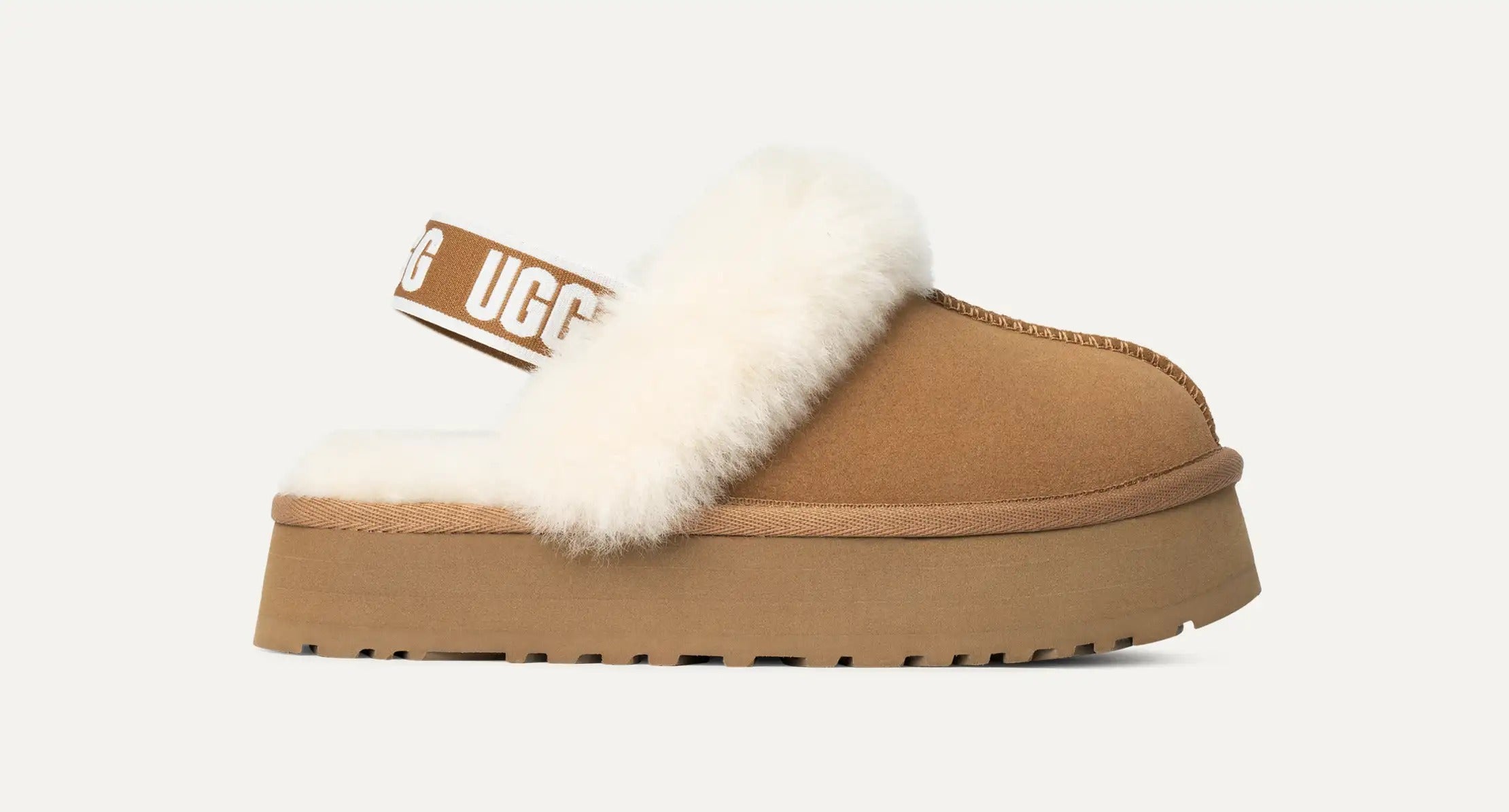 UGG Ciabatta Unisex Bambino FUNKETTE 1130395-Chestnut