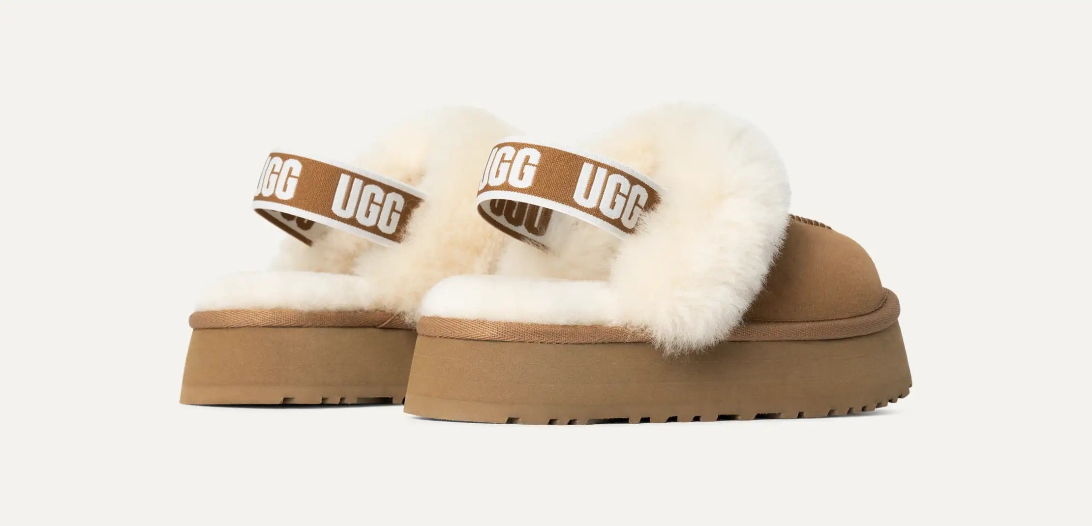 UGG Ciabatta Unisex Bambino FUNKETTE 1130395-Chestnut