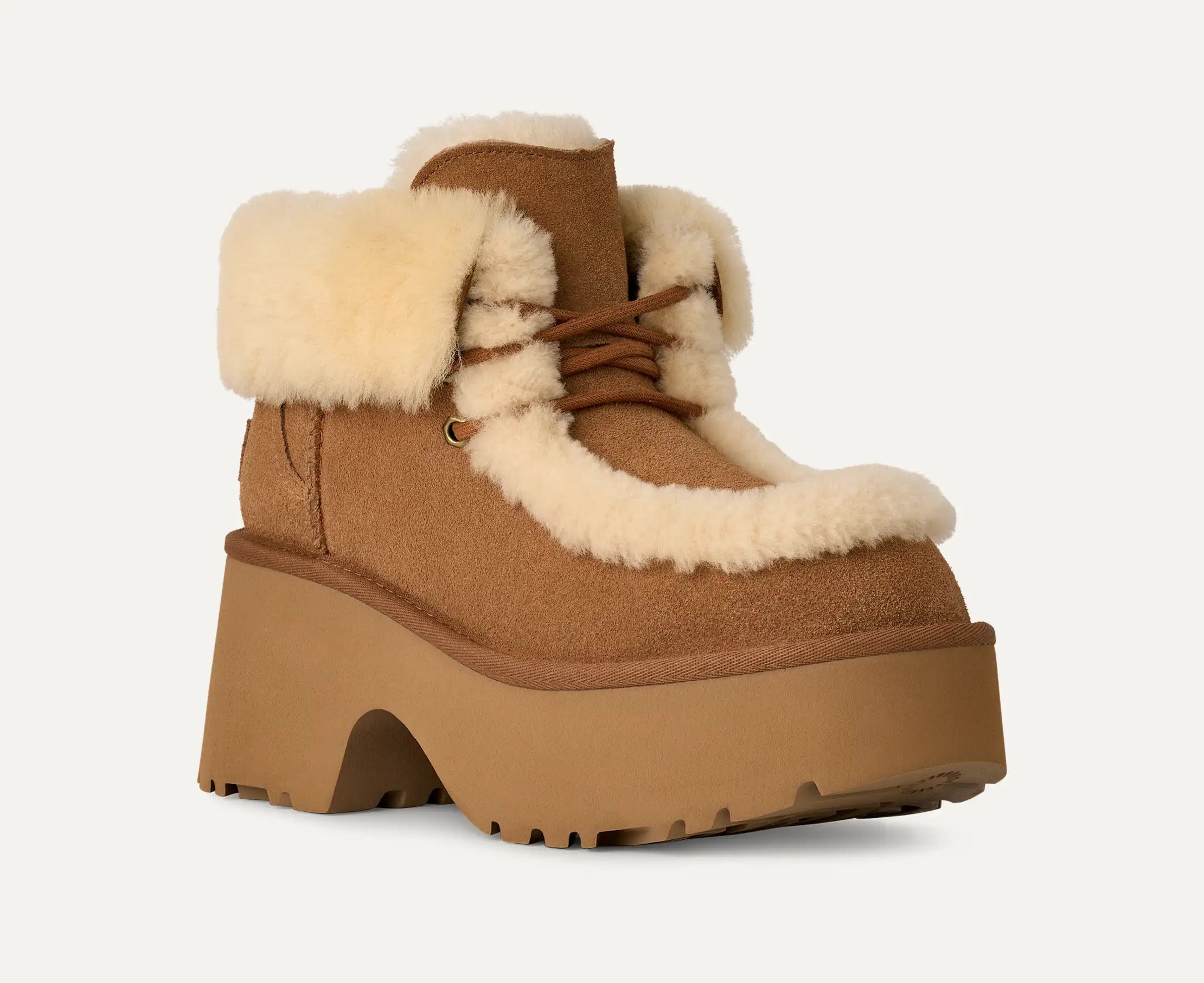 UGG Scarponcino Donna ESMEE LACE UP 1171532-Chestnut