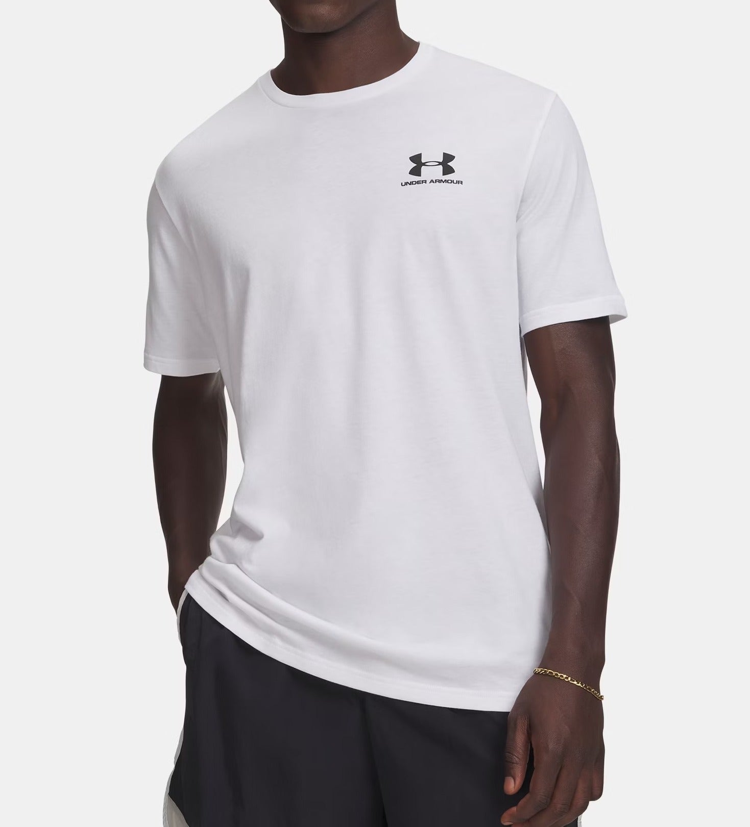 UNDER ARMOUR T-Shirt Uomo SPORTSTYLE Left Chest Logo-White