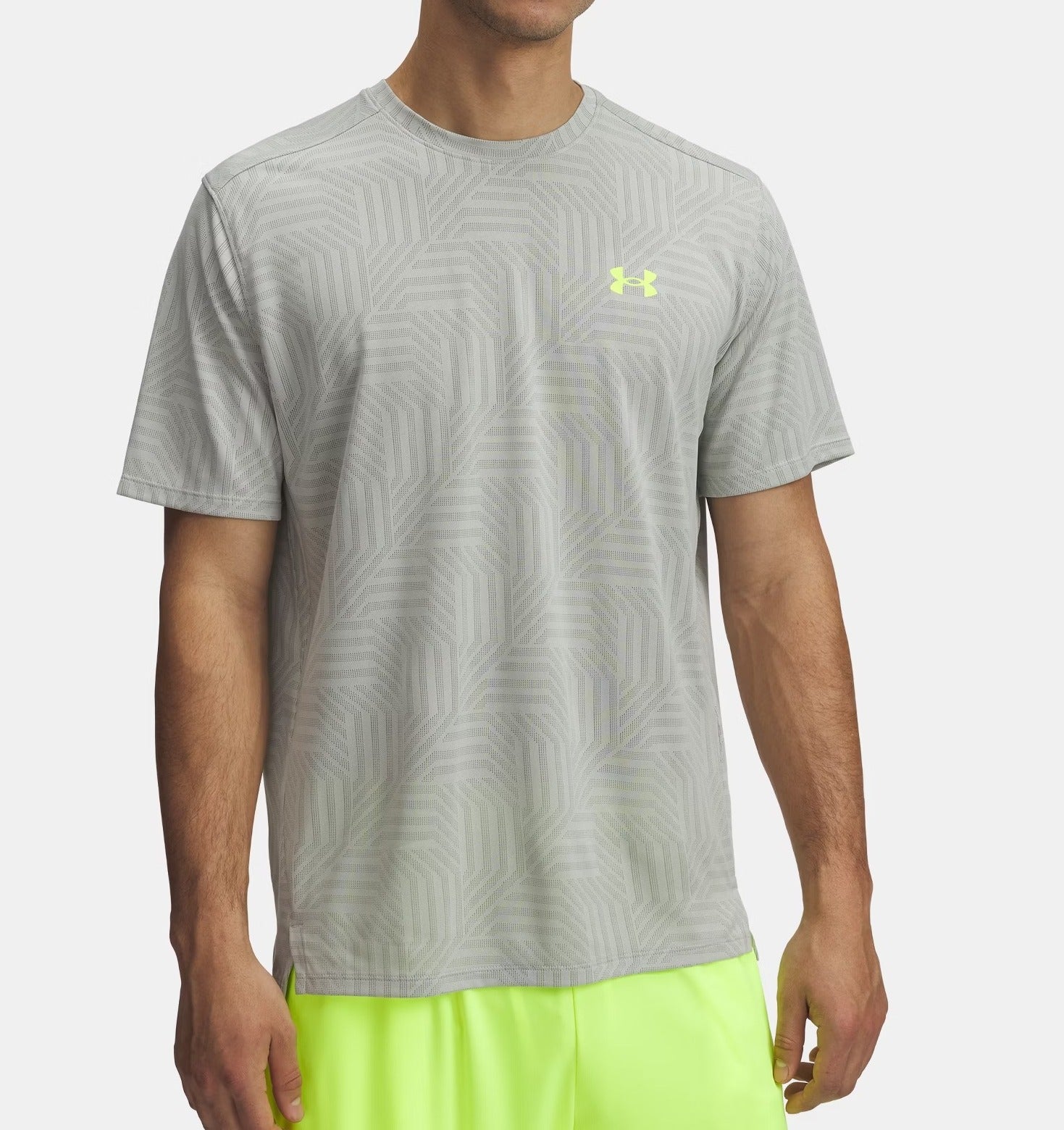 UNDER ARMOUR T-Shirt Uomo TECH VENT GEOTESSA-Hydro Green