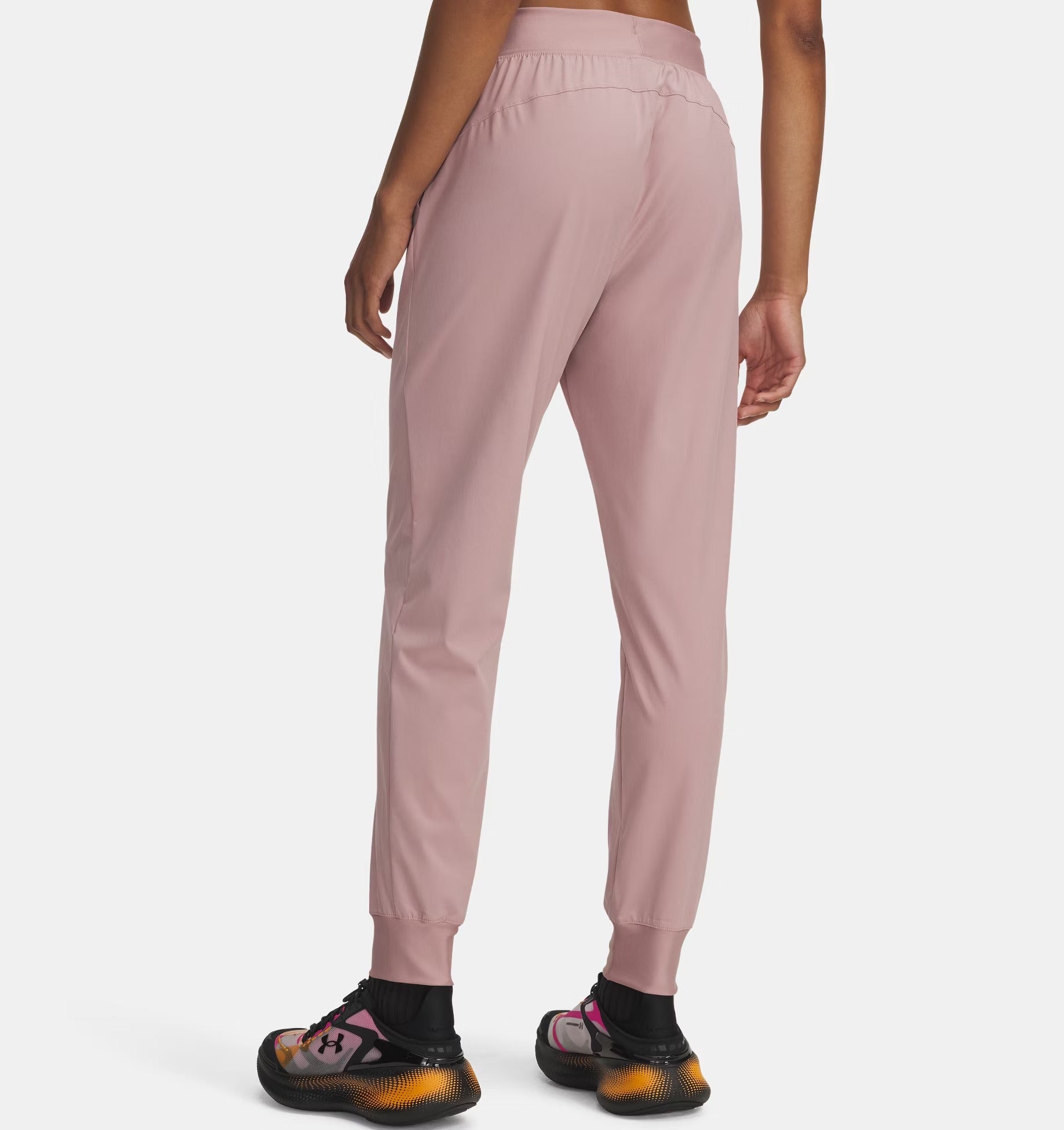 UNDER ARMOUR Jogger Donna RIVAL HIGH RISE WOVEN-Tourmaline Pink