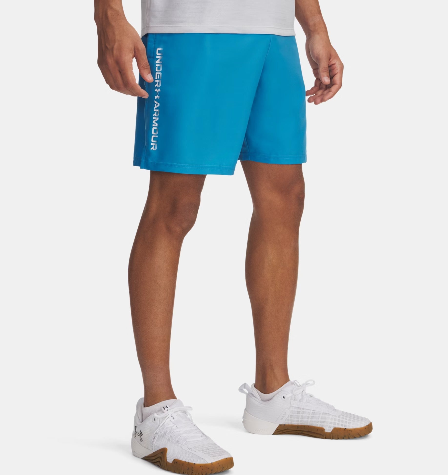UNDER ARMOUR Shorts Uomo Tech Woven Wordmark-Ether Blue