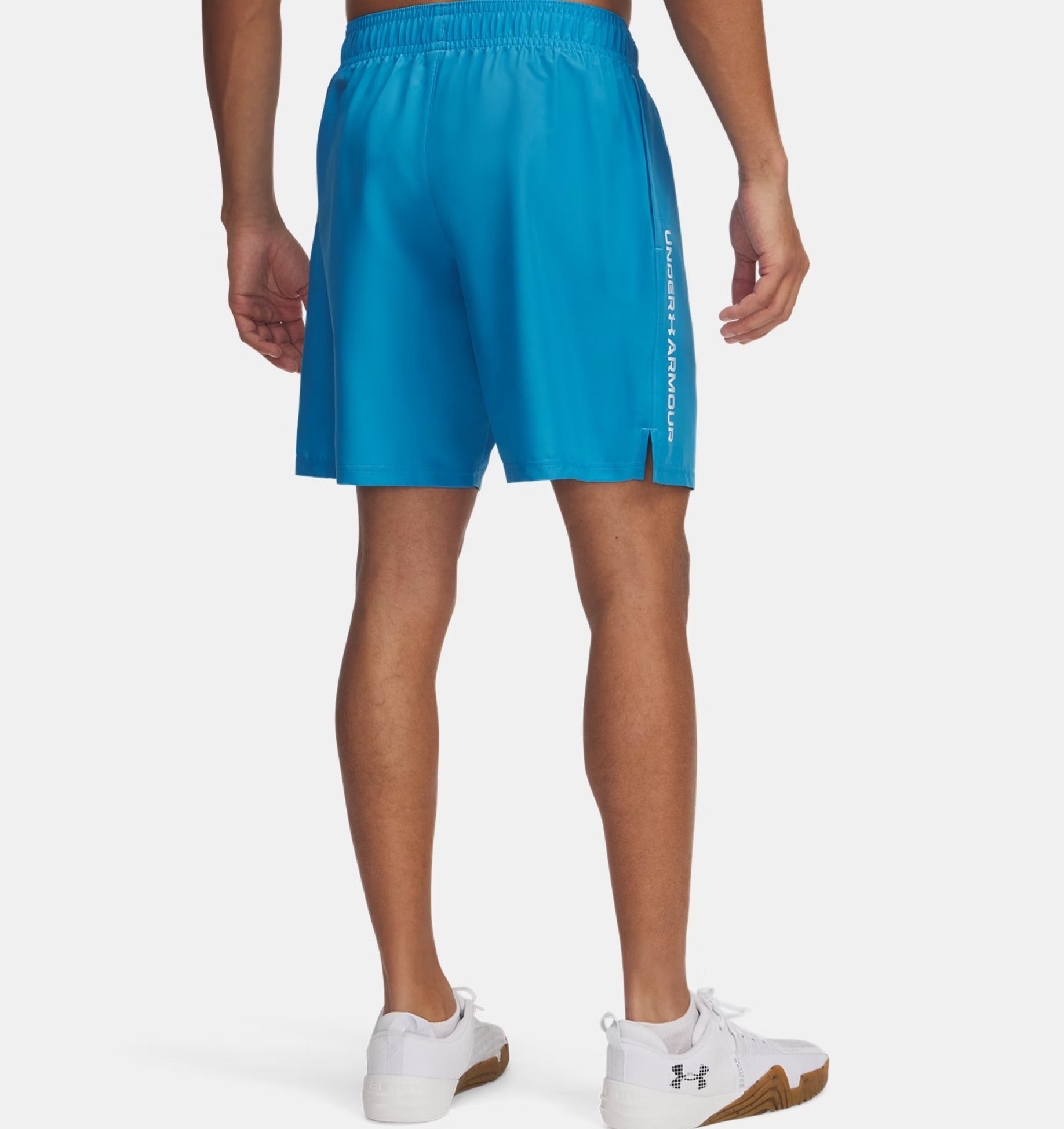 UNDER ARMOUR Shorts Uomo Tech Woven Wordmark-Ether Blue