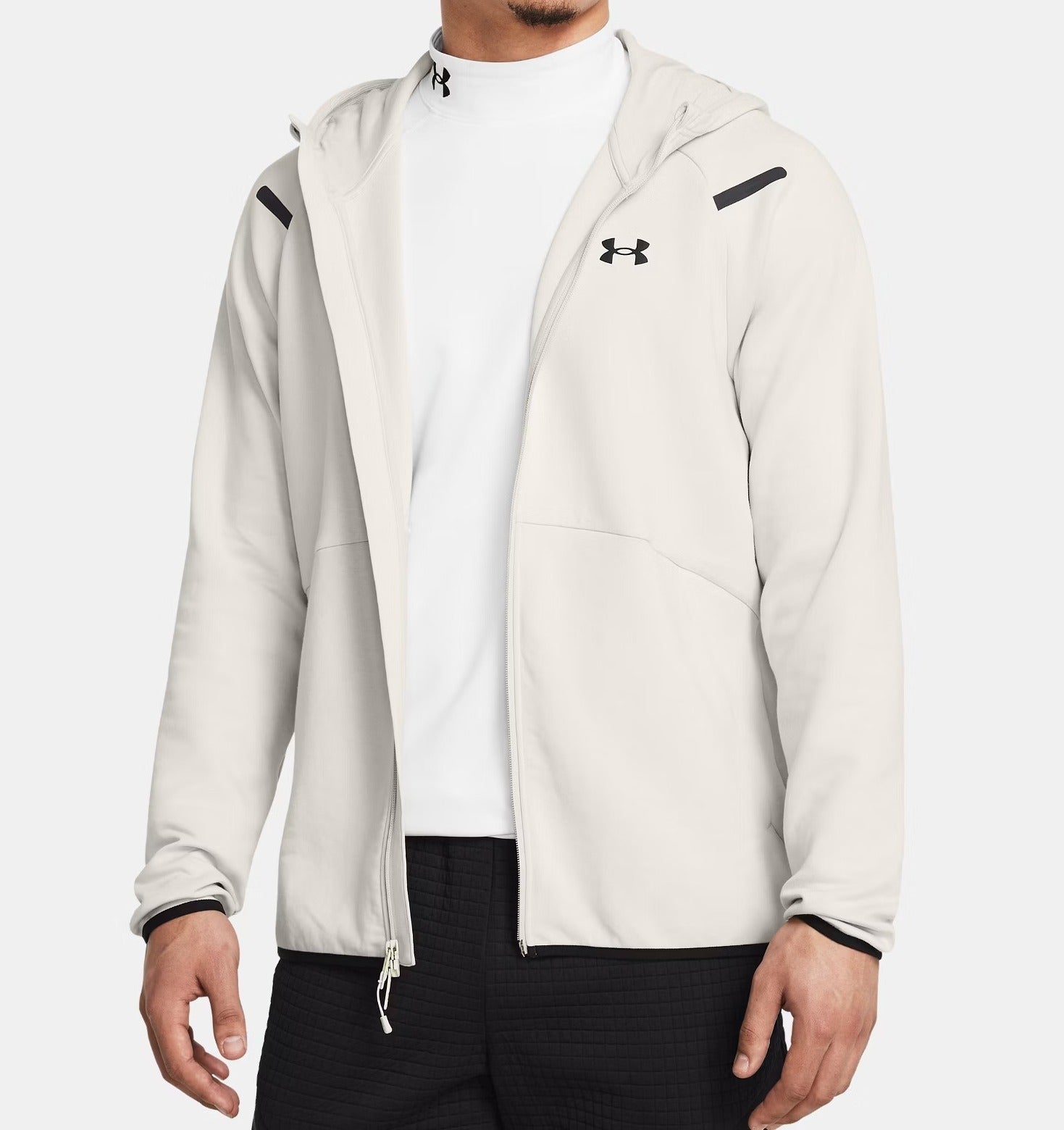 UNDER ARMOUR Felpa Uomo UNSTOPPABLE Full Zip-Summit White