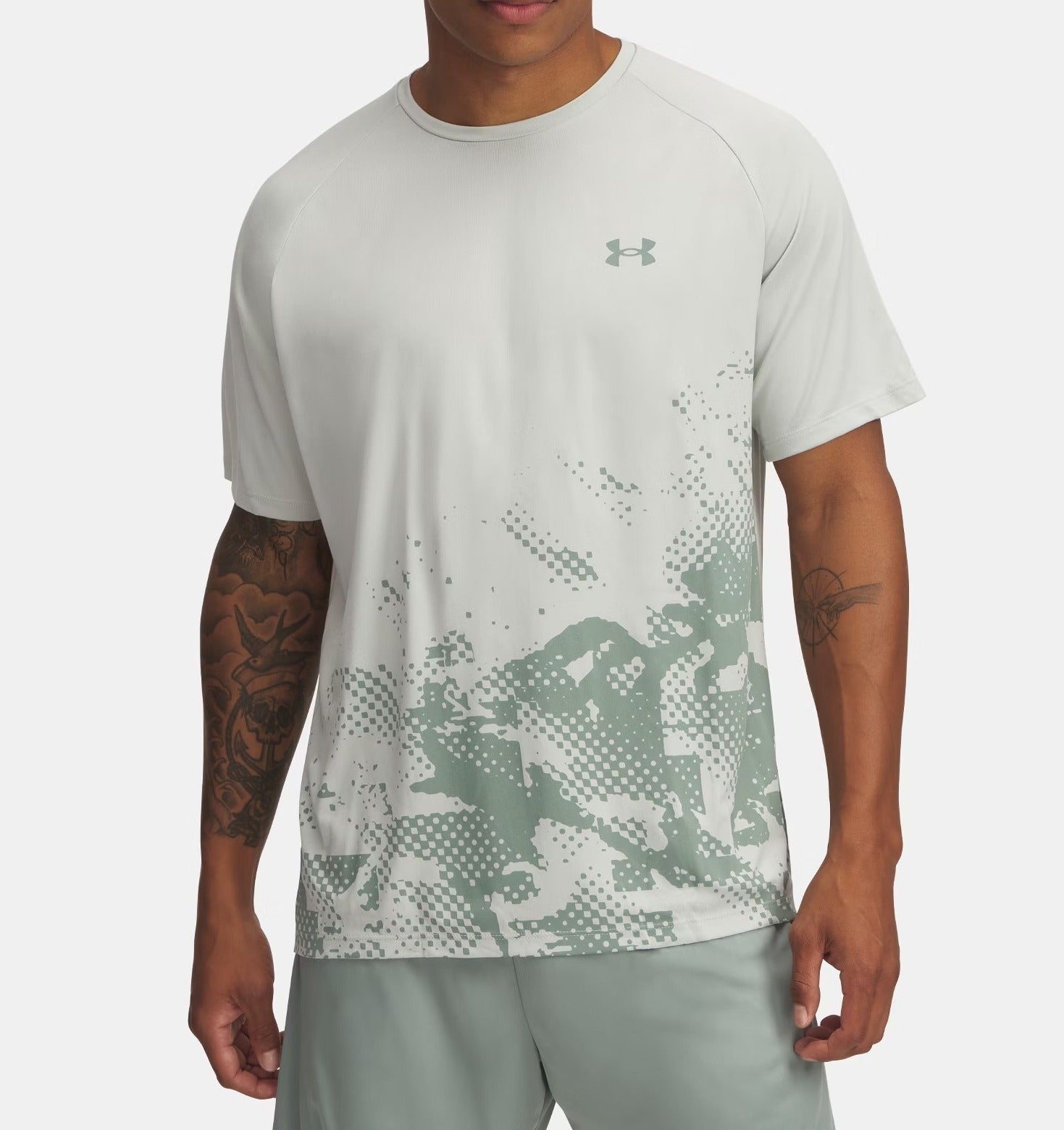 Under Armour T-Shirt Uomo TECH FADE-Hydro Green