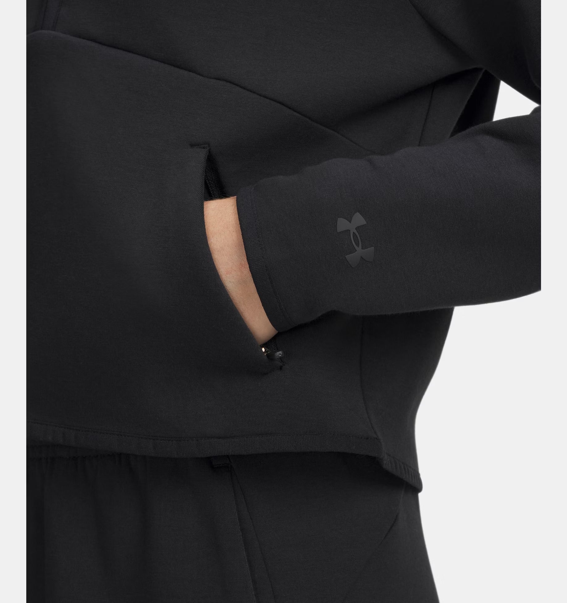 UNDER ARMOUR Felpa Donna UNSTOPPABLE Half Zip-Black