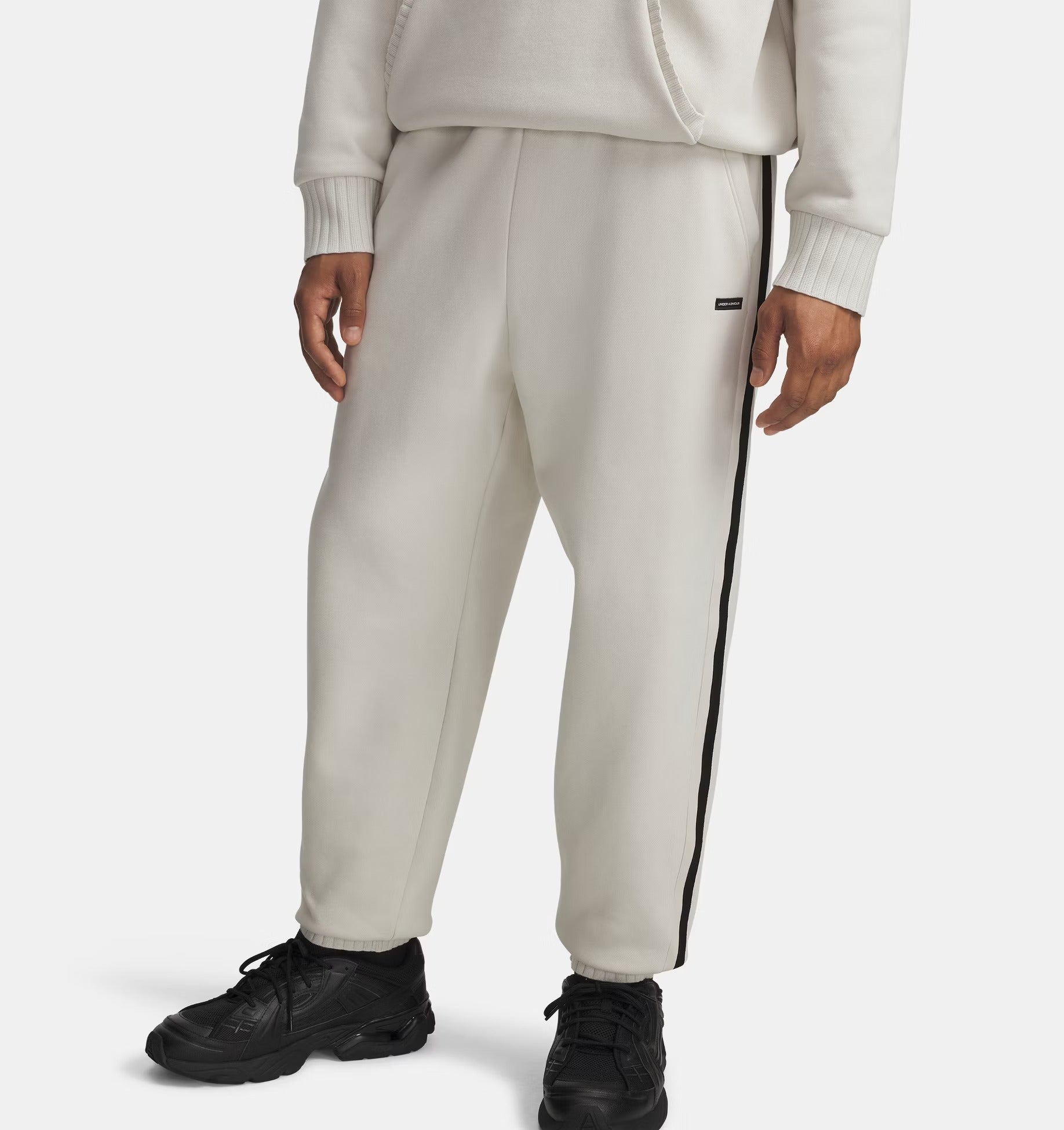 UNDER ARMOUR Jogger Uomo ICON HEAVYWEIGHT RIB-Summit White