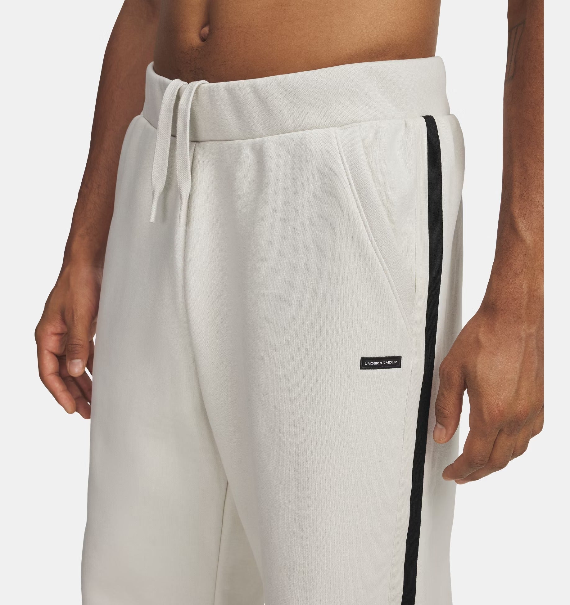 UNDER ARMOUR Jogger Uomo ICON HEAVYWEIGHT RIB-Summit White