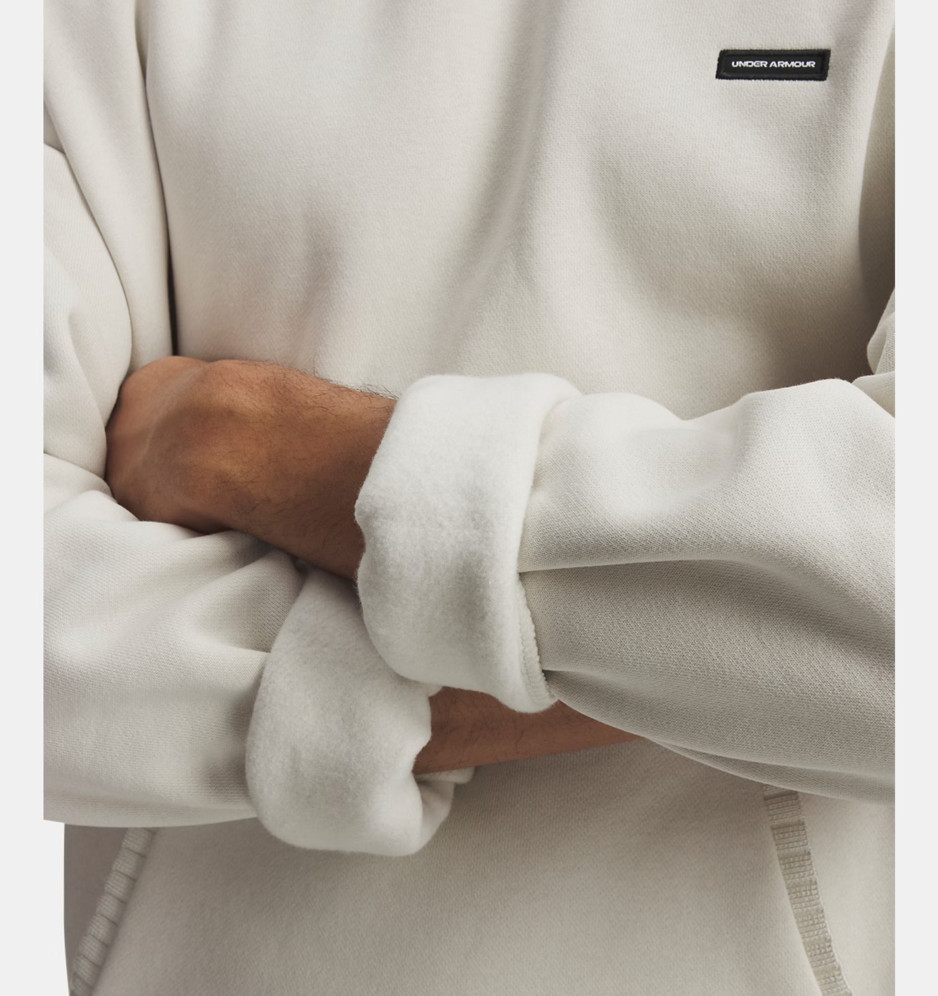 UNDER ARMOUR Felpa Uomo ICON HEAVYWEIGHT RIB-White