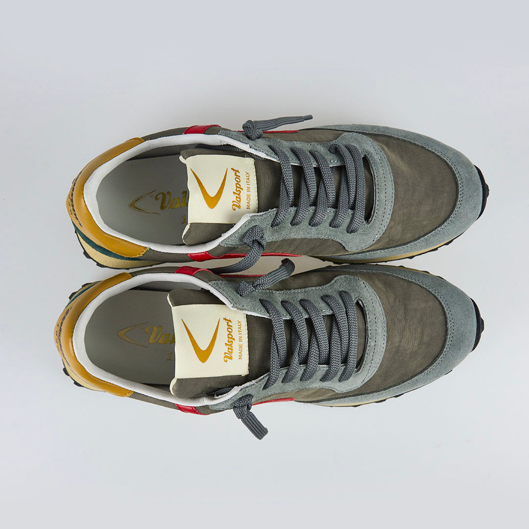 VALSPORT Sneaker Uomo Start Nylon Vintage Red 2754-Grey
