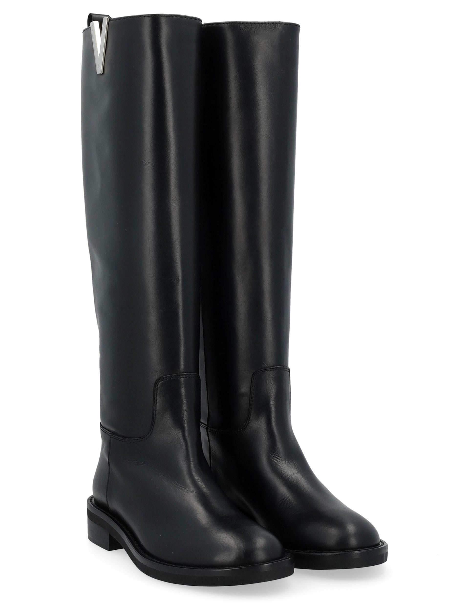 VIA ROMA 15 STIVALE MALIBU V Argento 4221-Nero