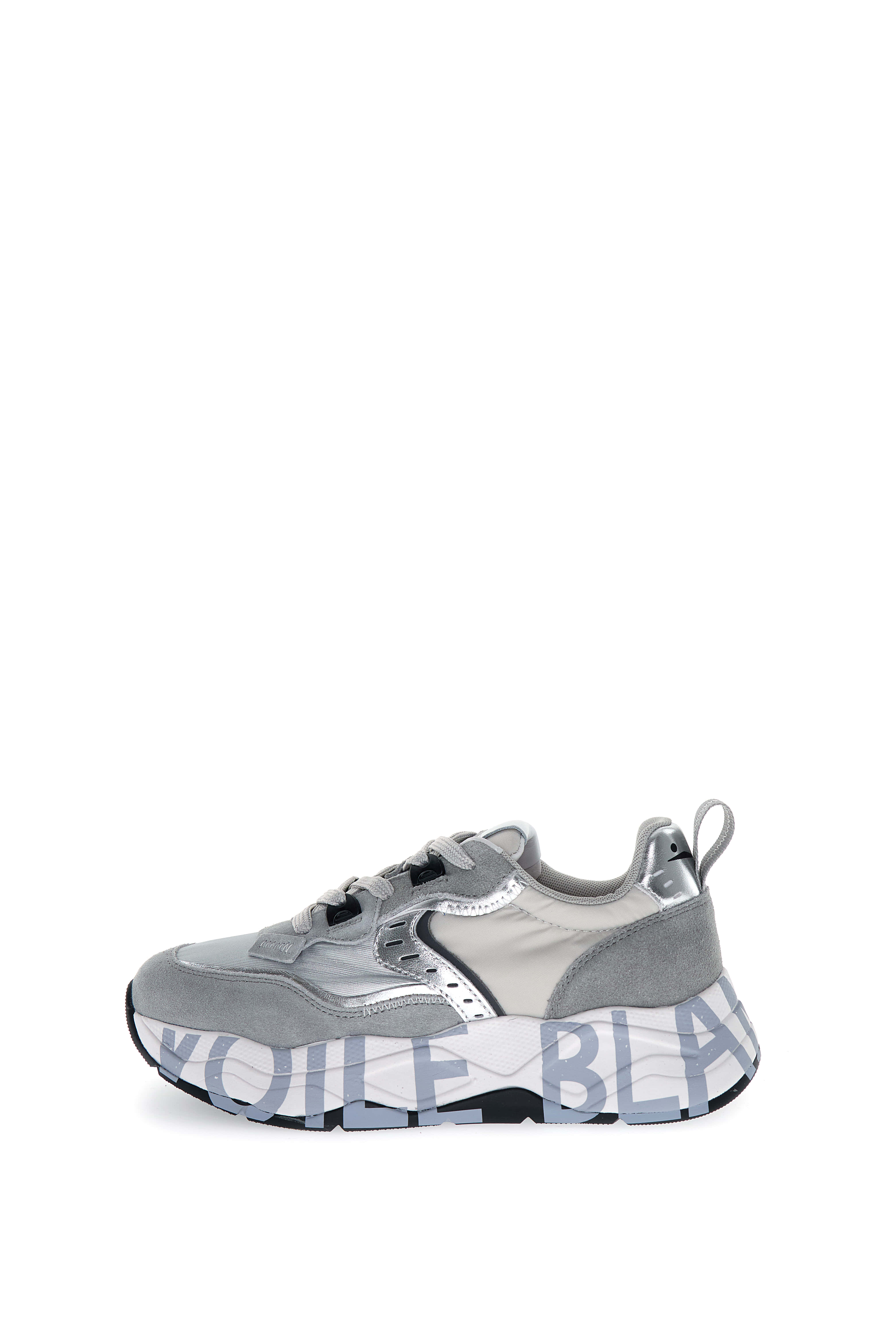VOILE BLANCHE Sneaker Donna Club105-Grigio Argento