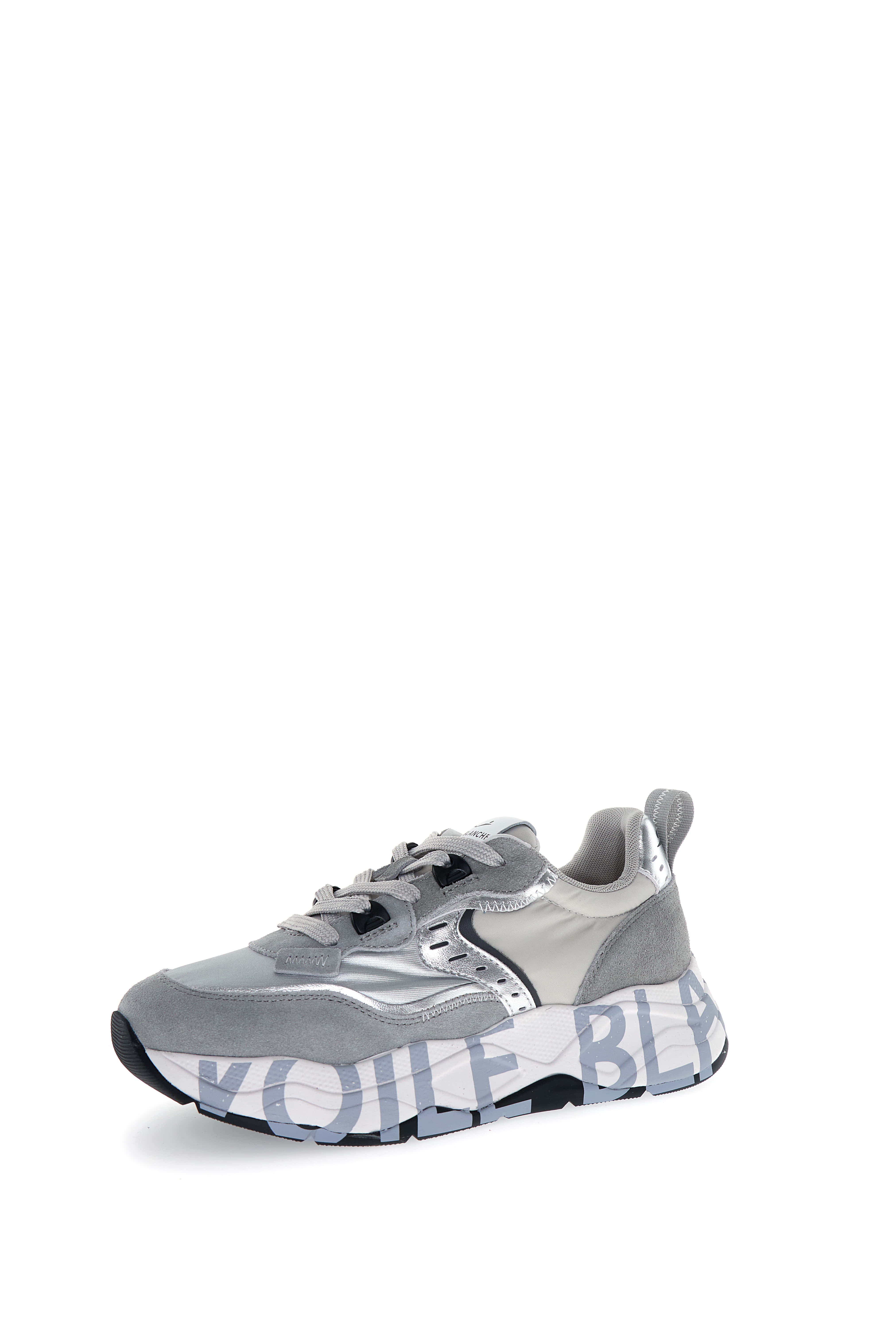 VOILE BLANCHE Sneaker Donna Club105-Grigio Argento